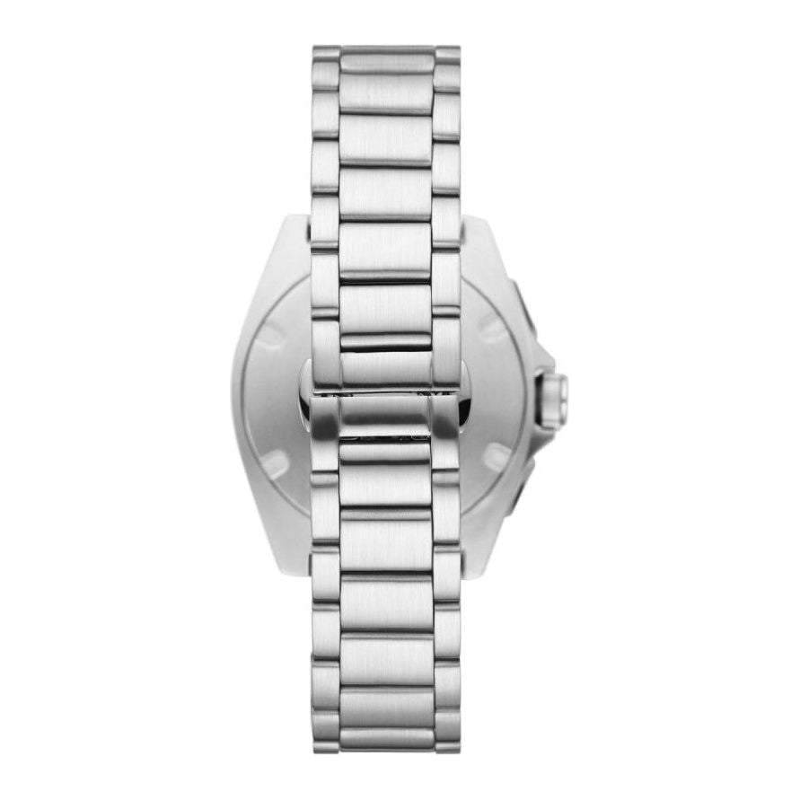 Sleek Silver Chronograph Timepiece