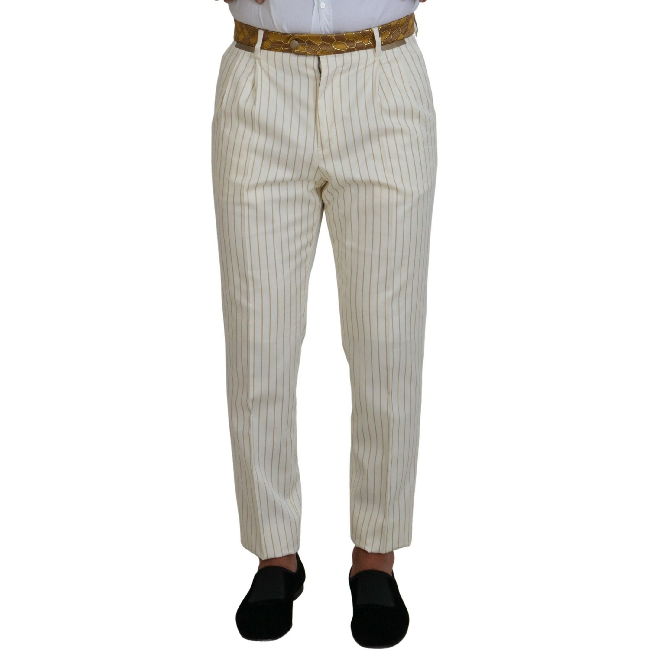 Elegant Off White Double Breasted Suit