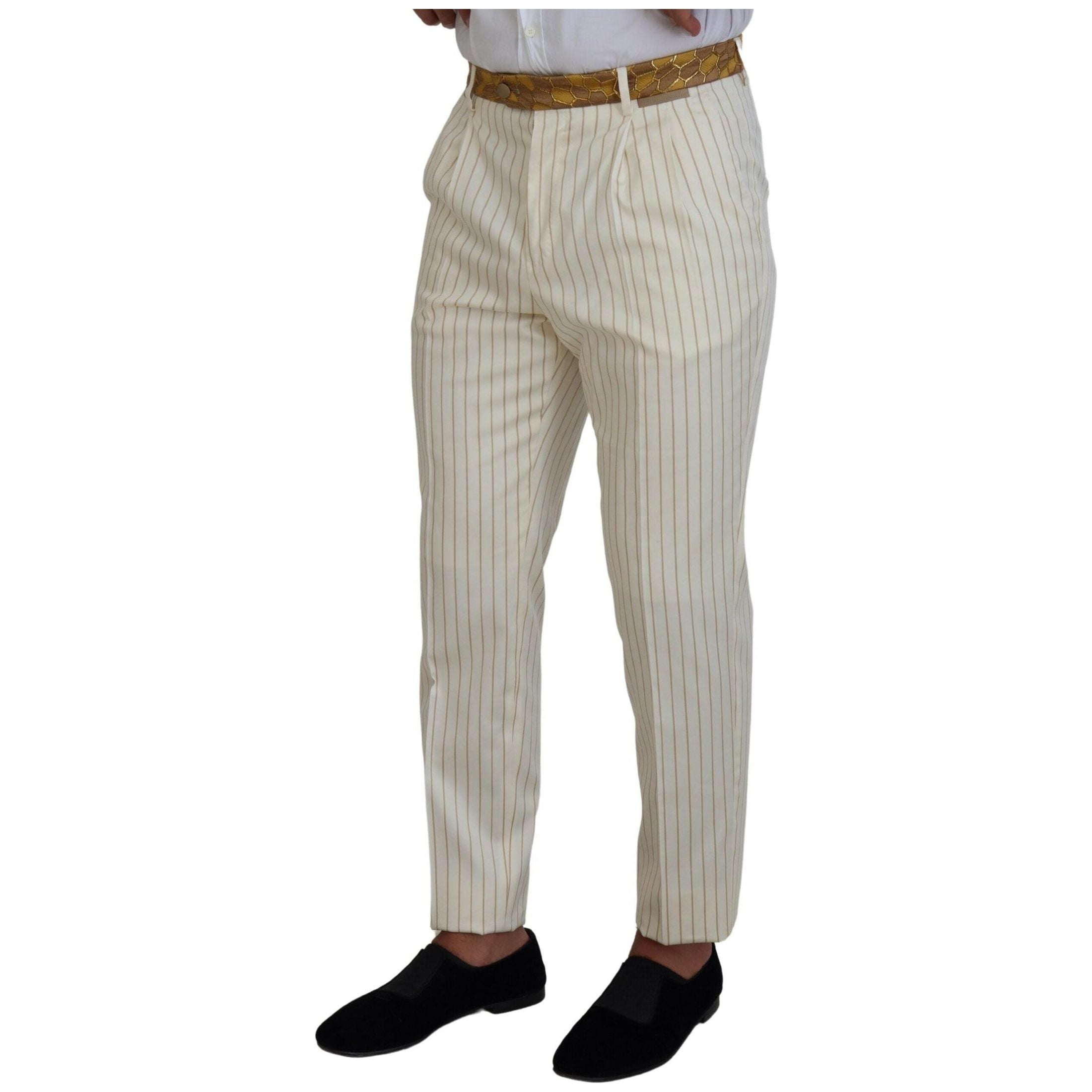 Elegant Off White Double Breasted Suit