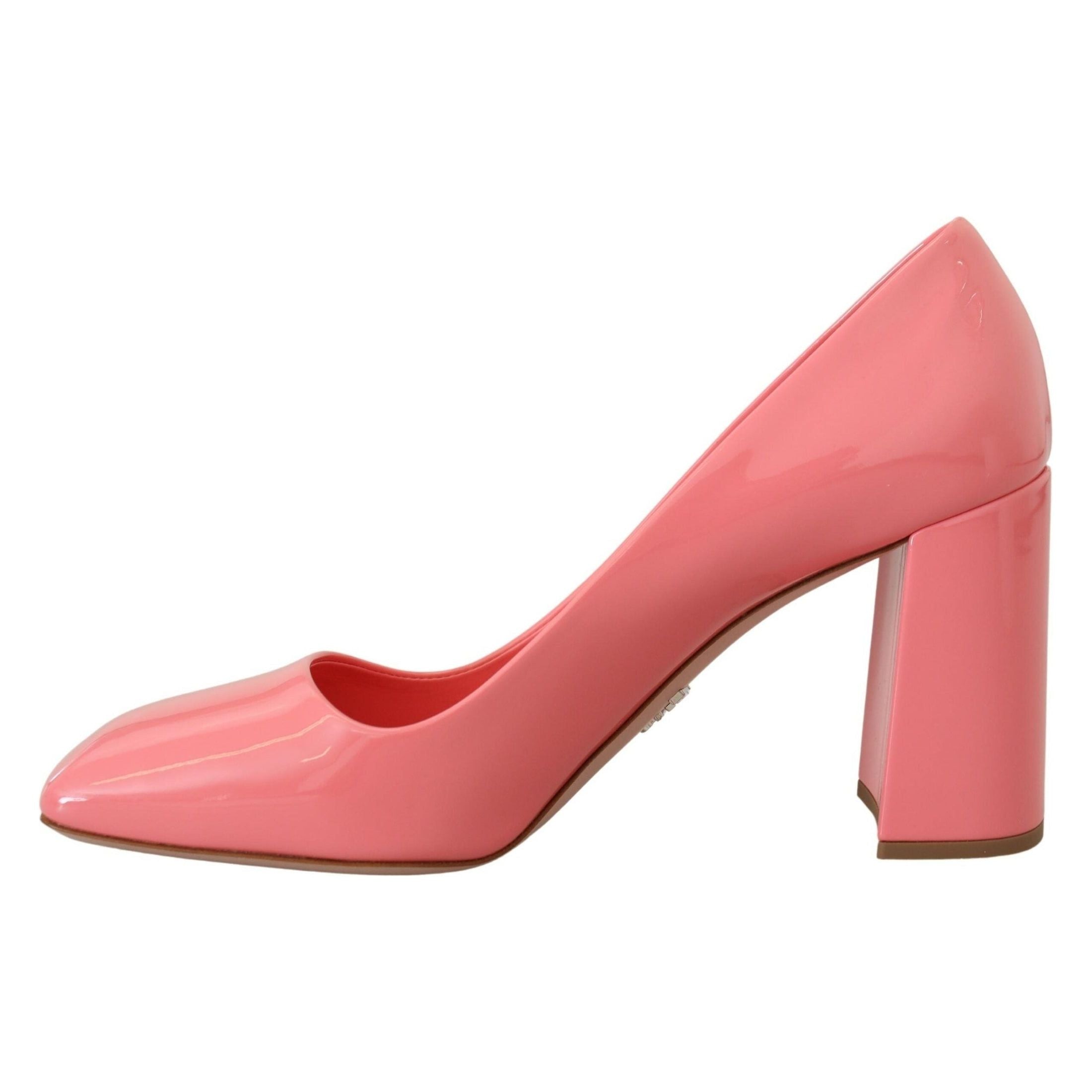 Elegant Square Toe Pink Heels