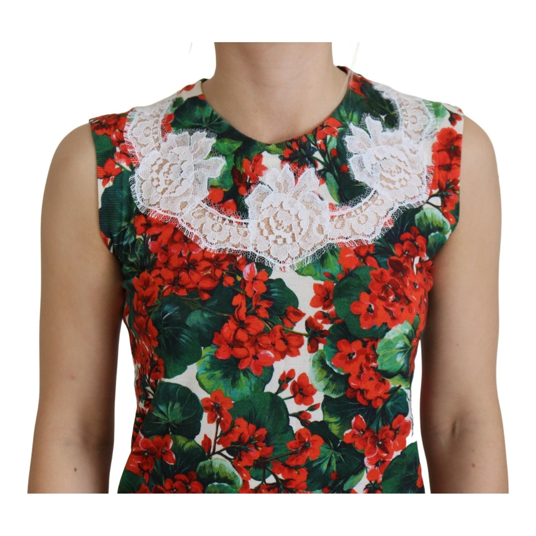 Chic Floral Print Tank Top Vest