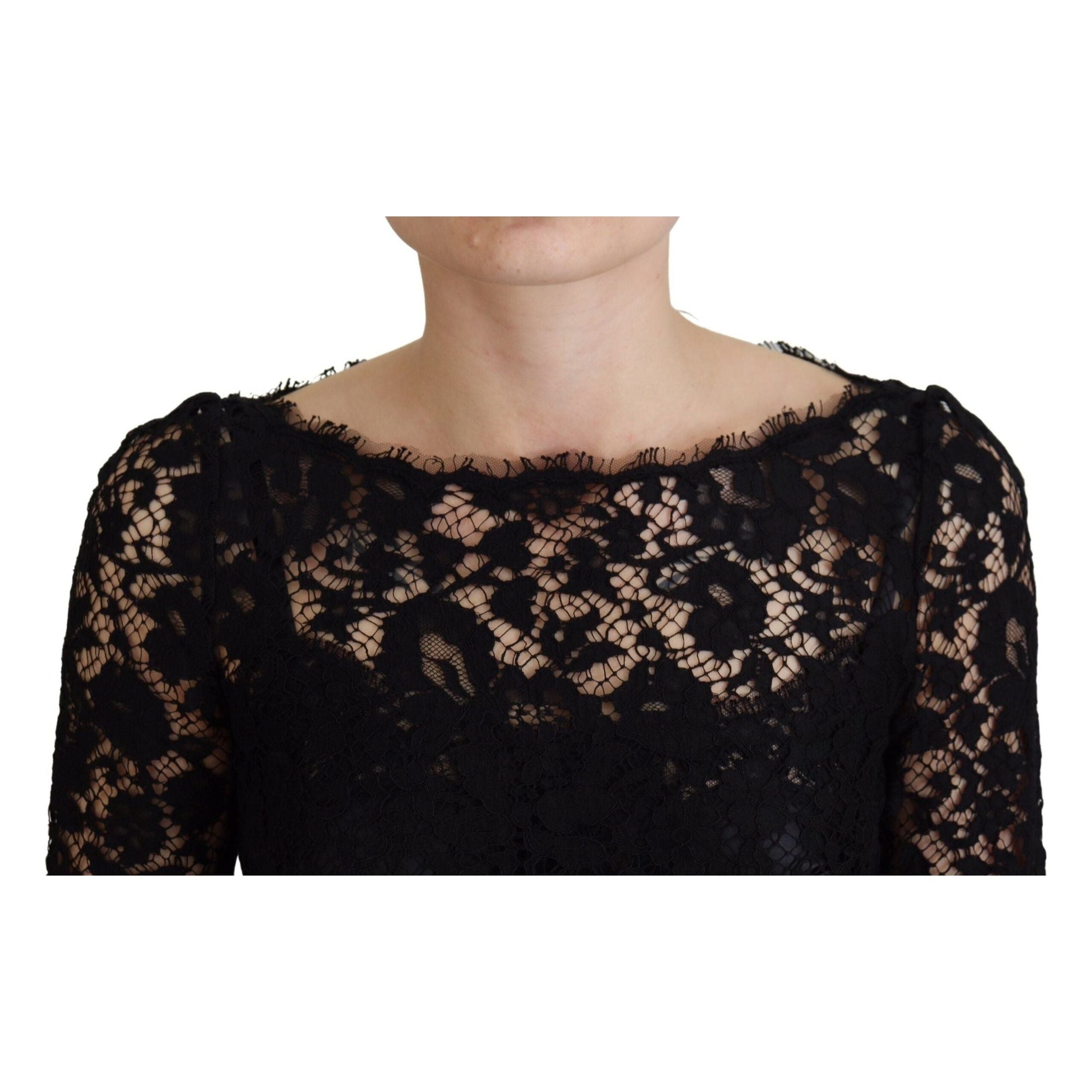 Elegant Floral Lace Long Sleeve Top