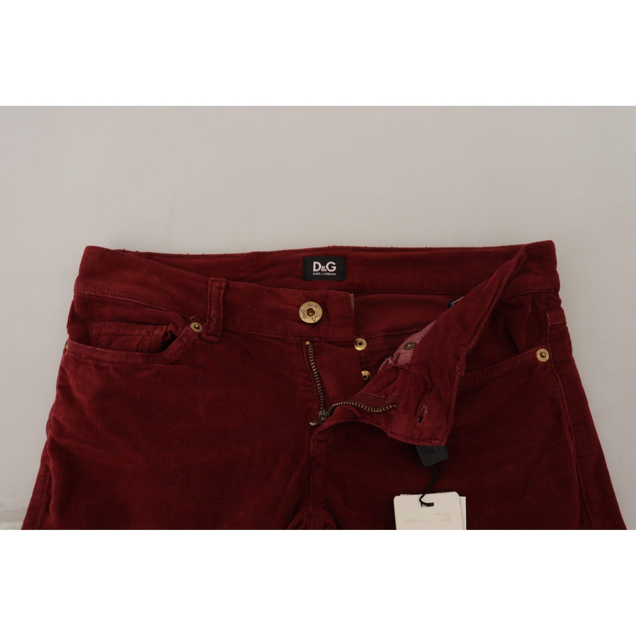 Chic Maroon Corduroy Pants