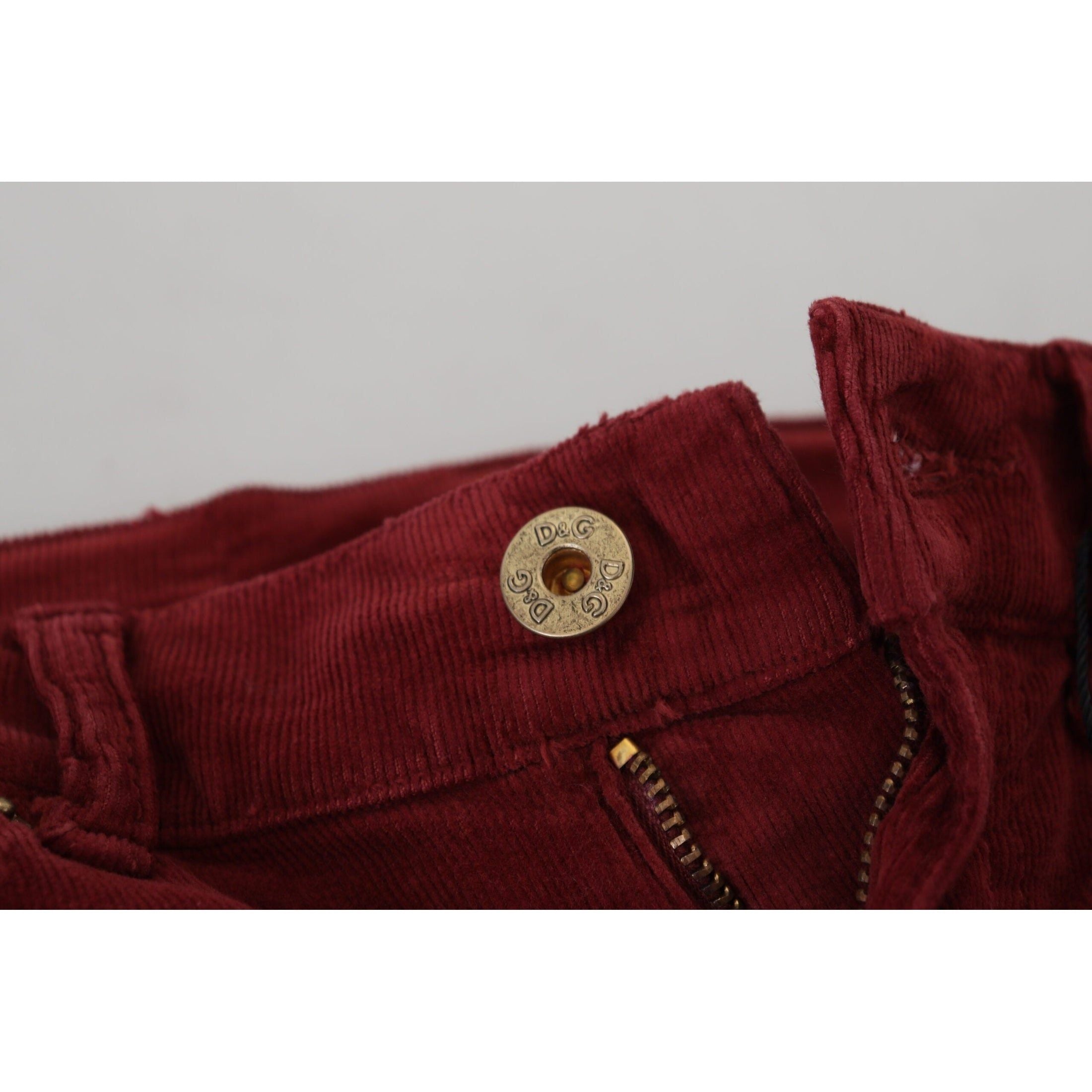 Chic Maroon Corduroy Pants