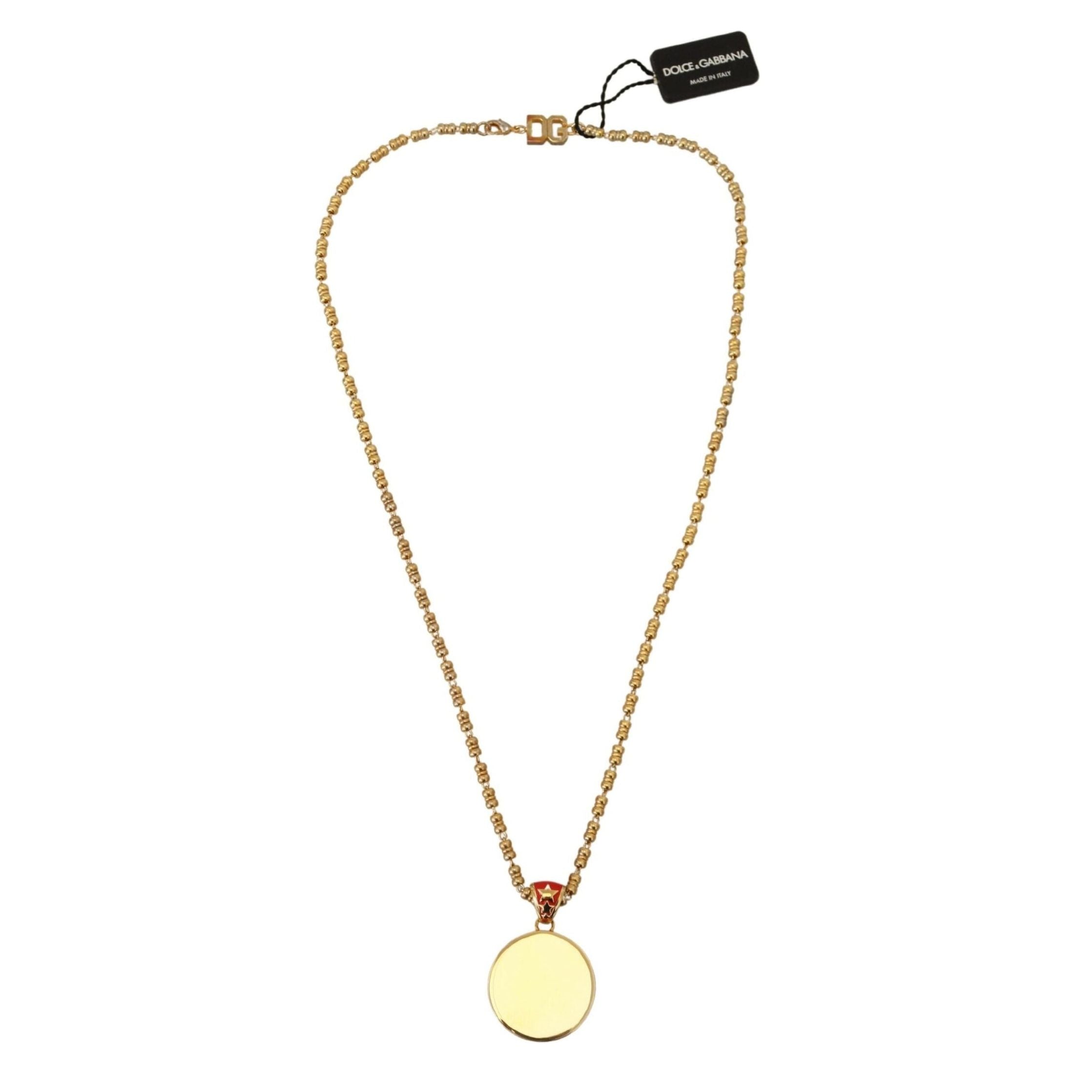 Elegant Gold Charm Chain Necklace