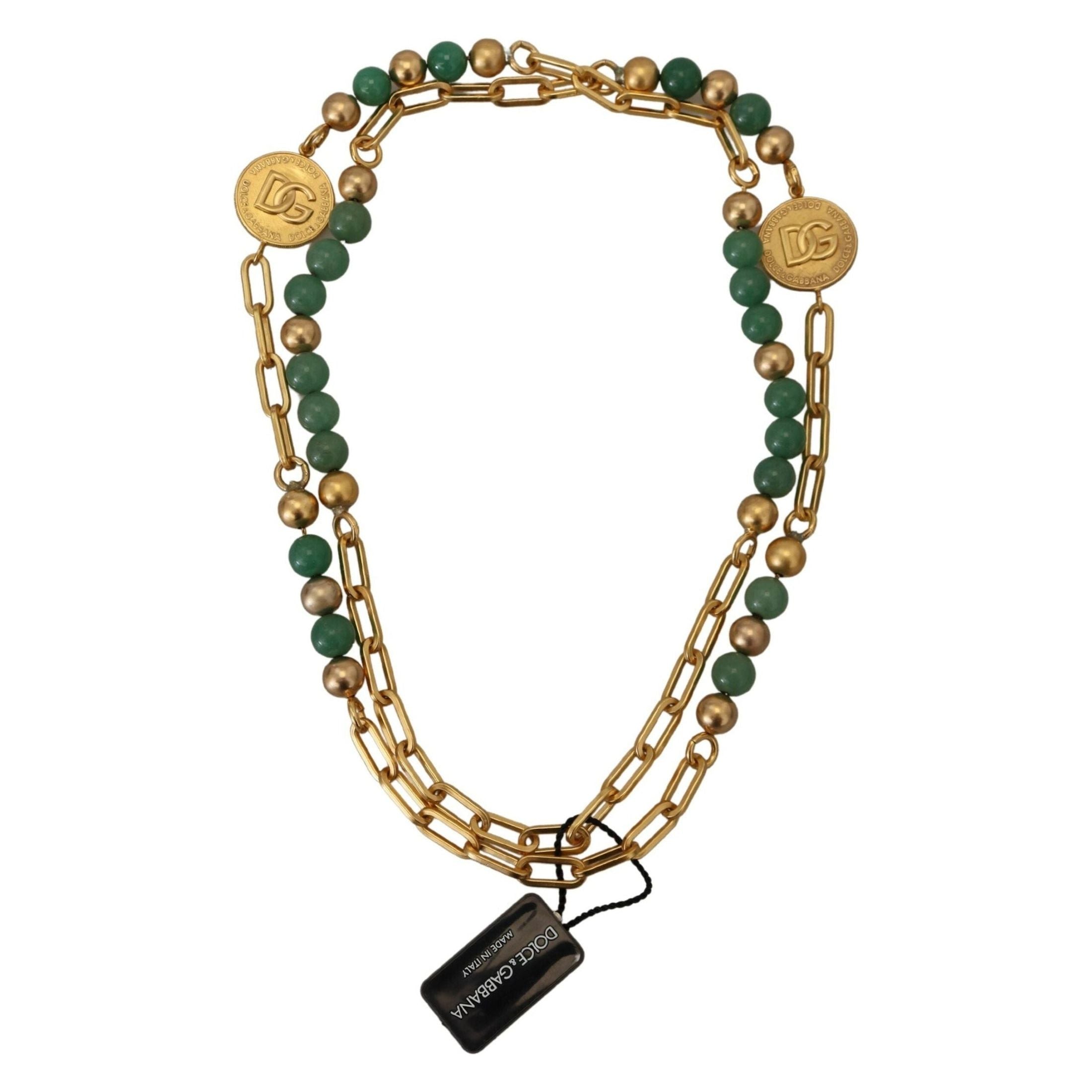 Elegant Gold-Plated Gemstone Necklace