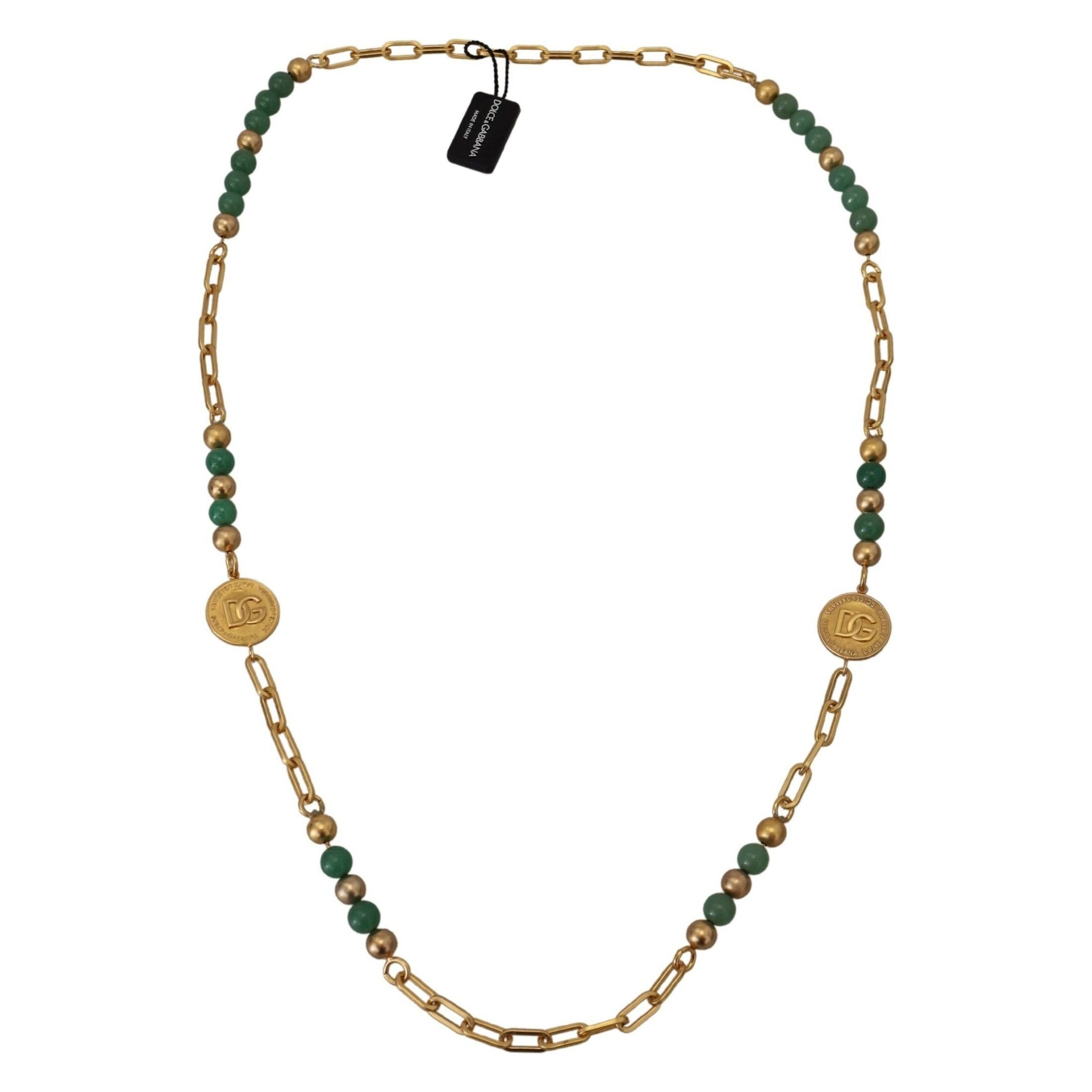 Elegant Gold-Plated Gemstone Necklace