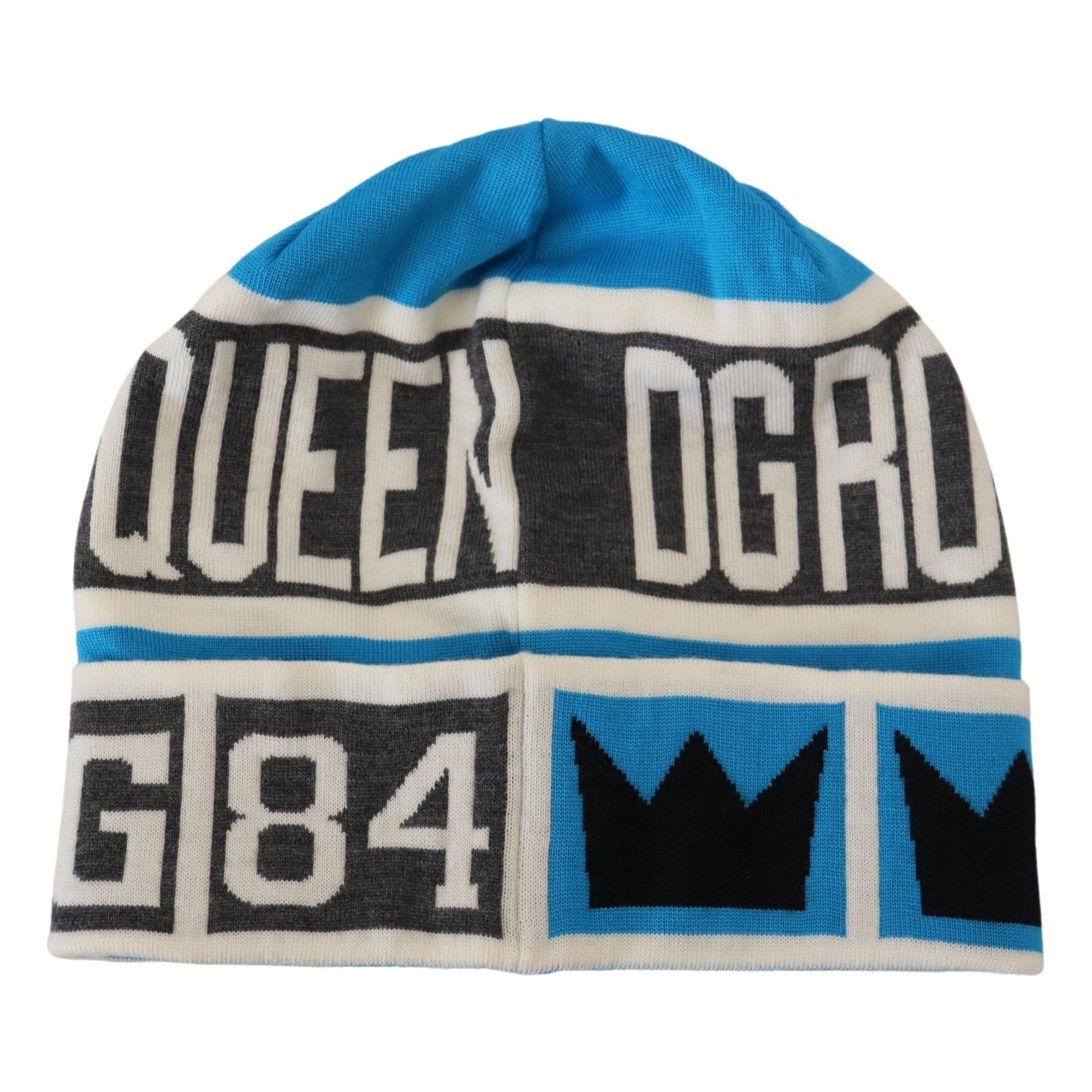 Elegant Multicolor Knit Beanie With DG Logo