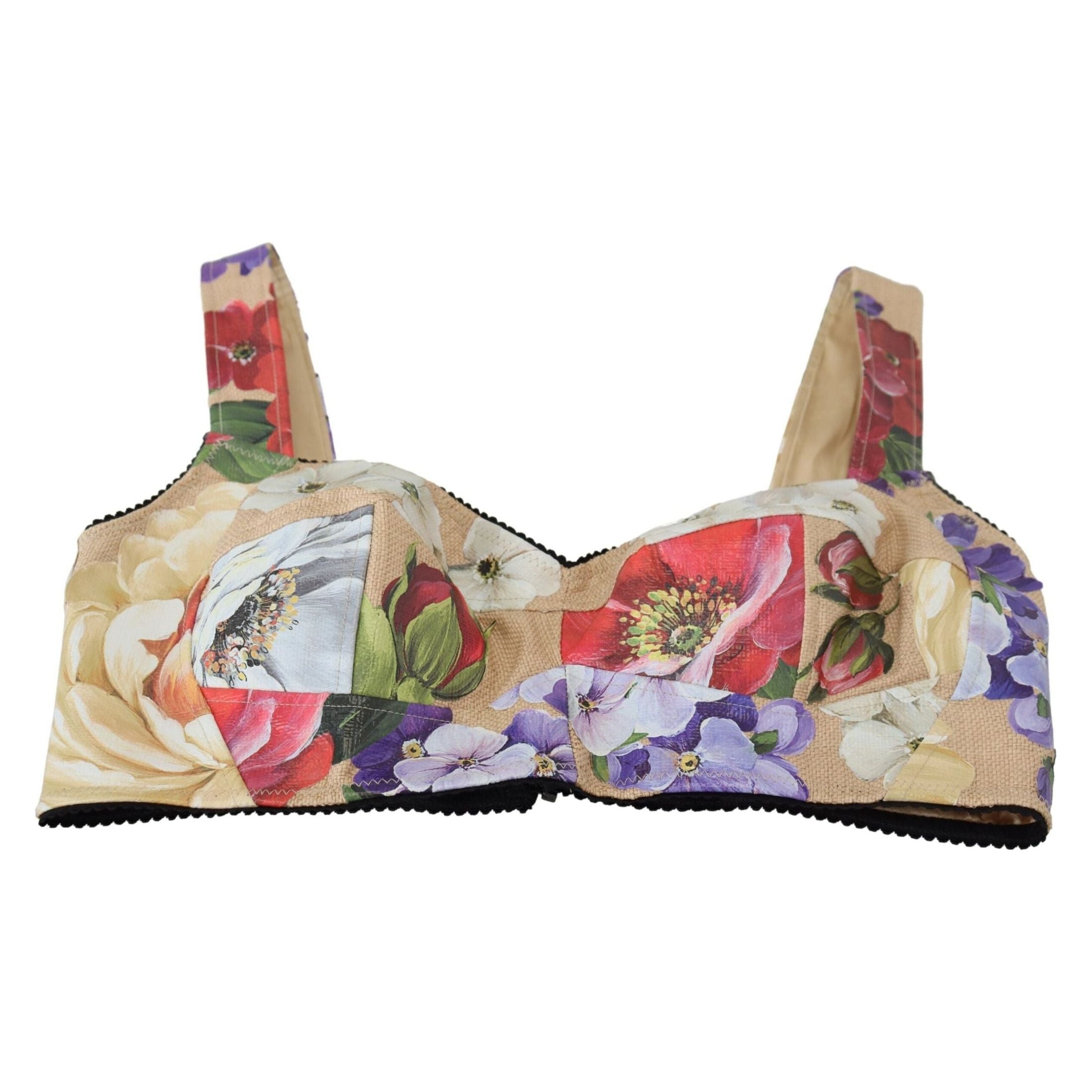 Floral Print Bustier Crop Top