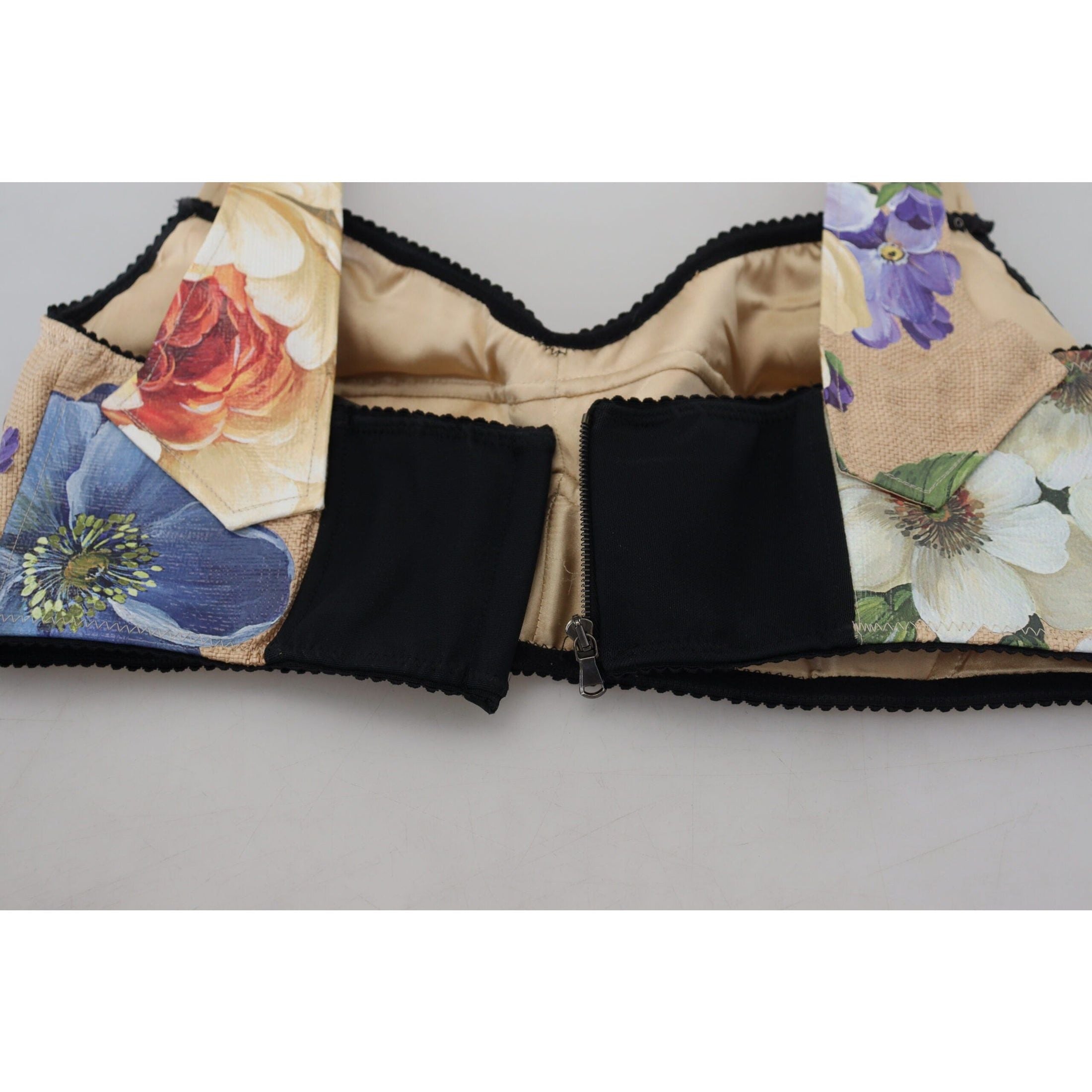 Floral Print Bustier Crop Top