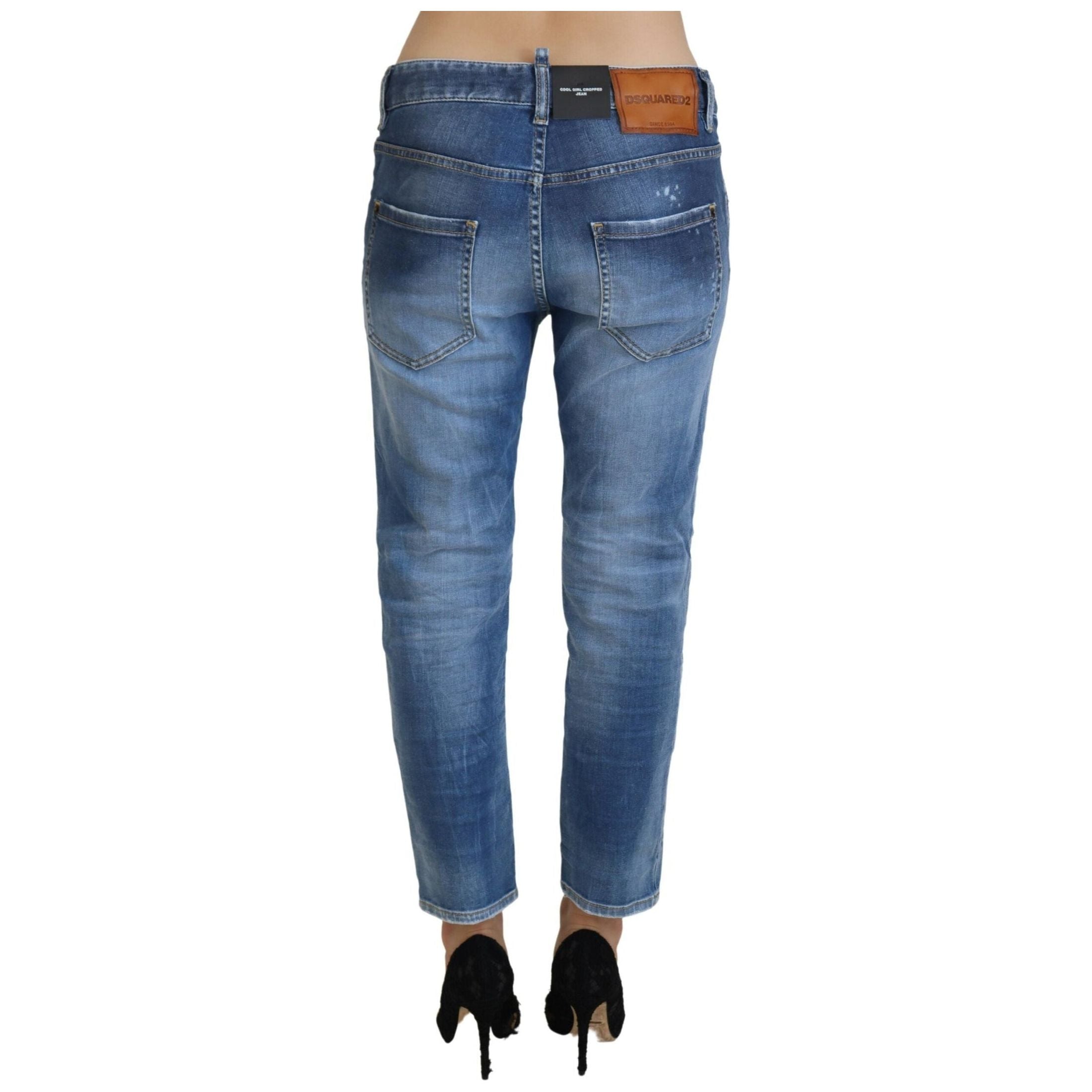 Chic Cropped Blue Denim - Elevate Your Casual Look