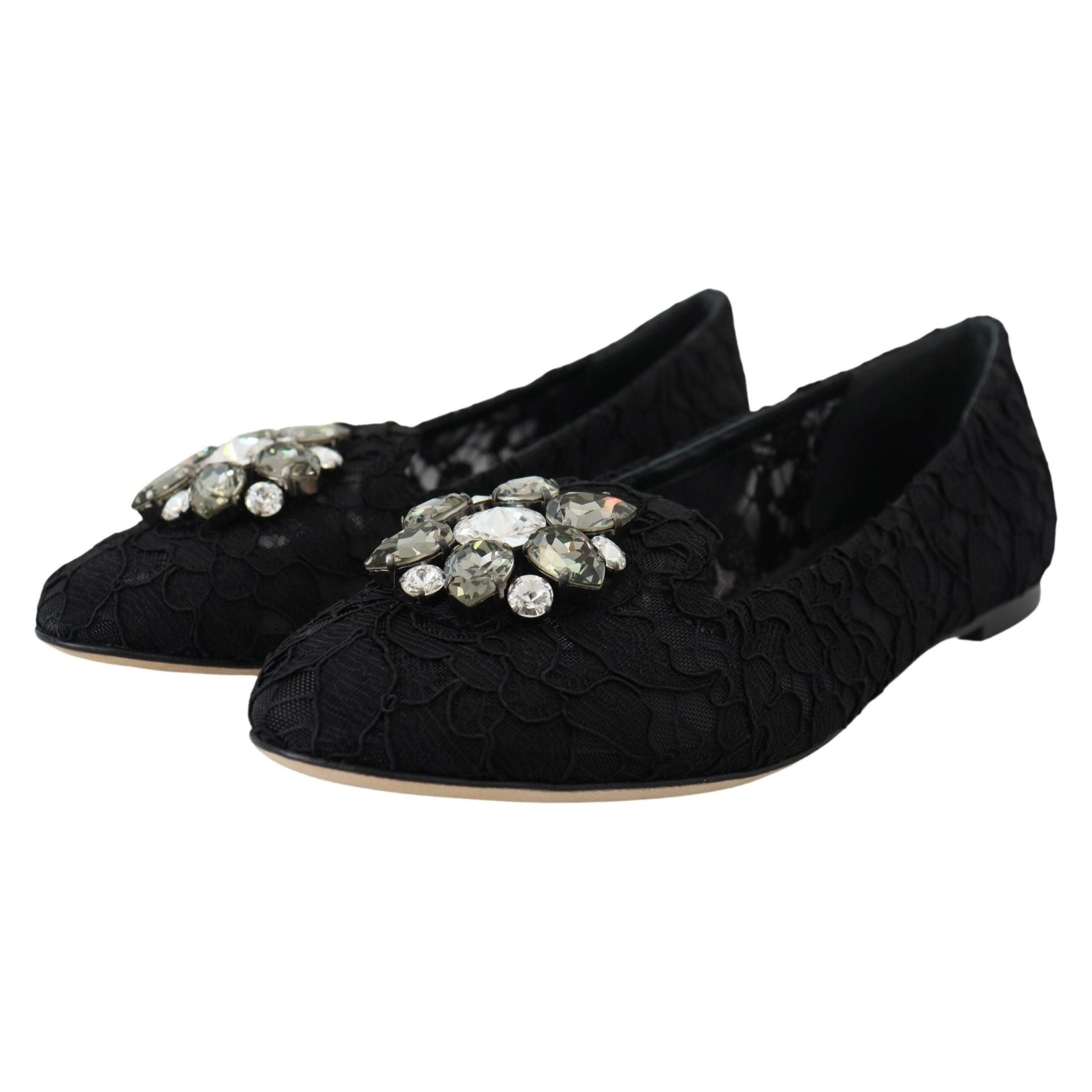 Elegant Floral Lace Flat Vally Shoes