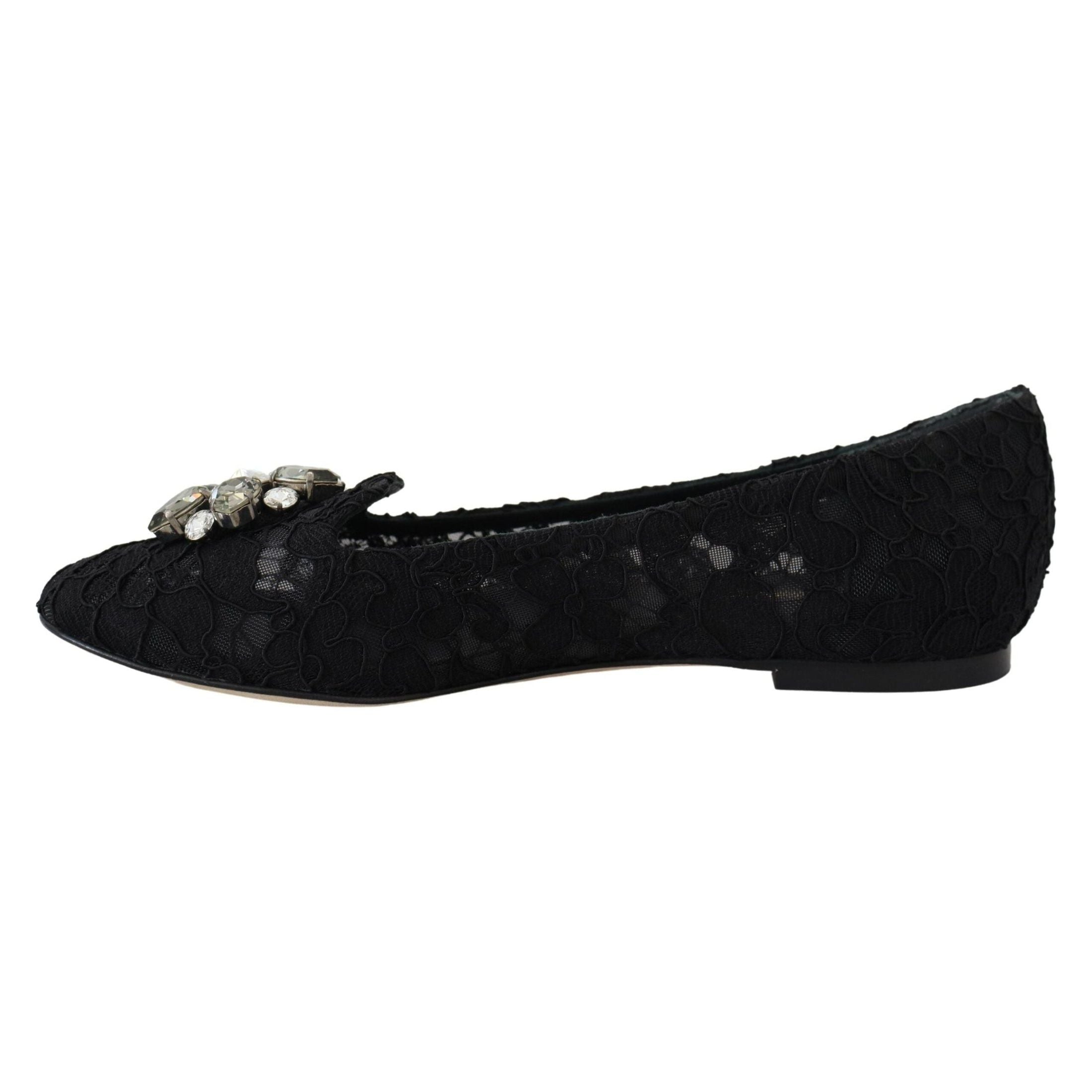 Elegant Floral Lace Flat Vally Shoes