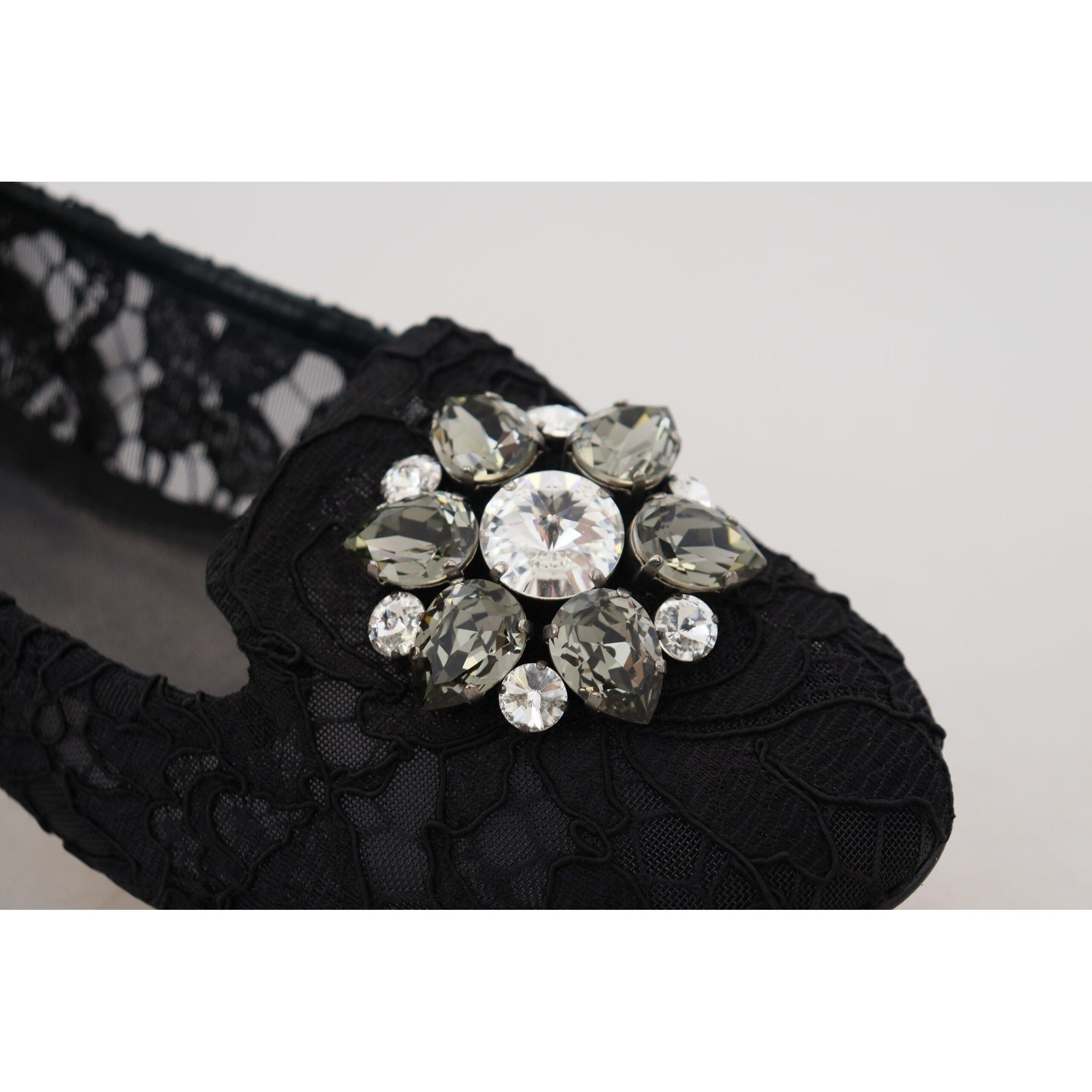 Elegant Floral Lace Flat Vally Shoes