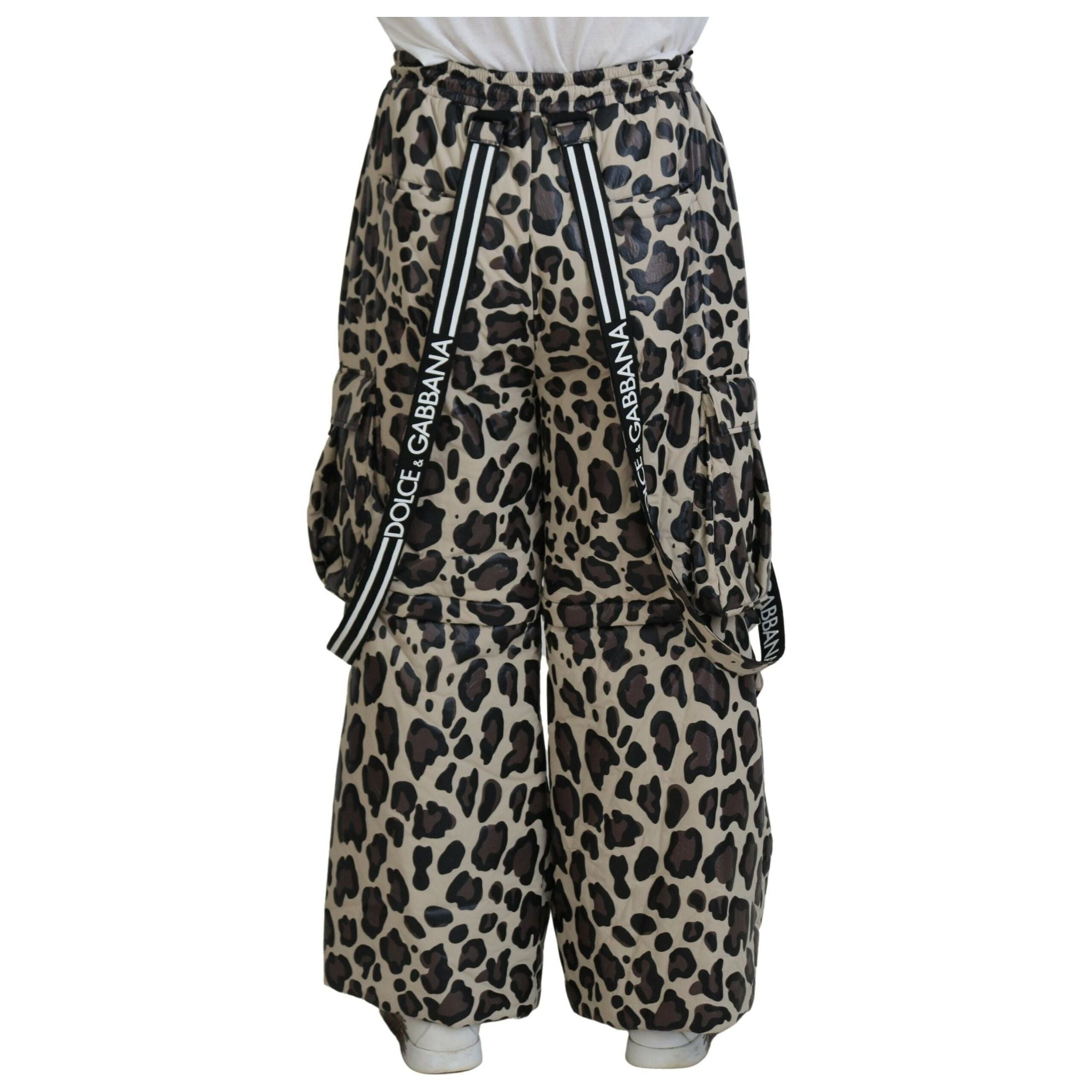 Multicolor Leopard Print Snow Pants