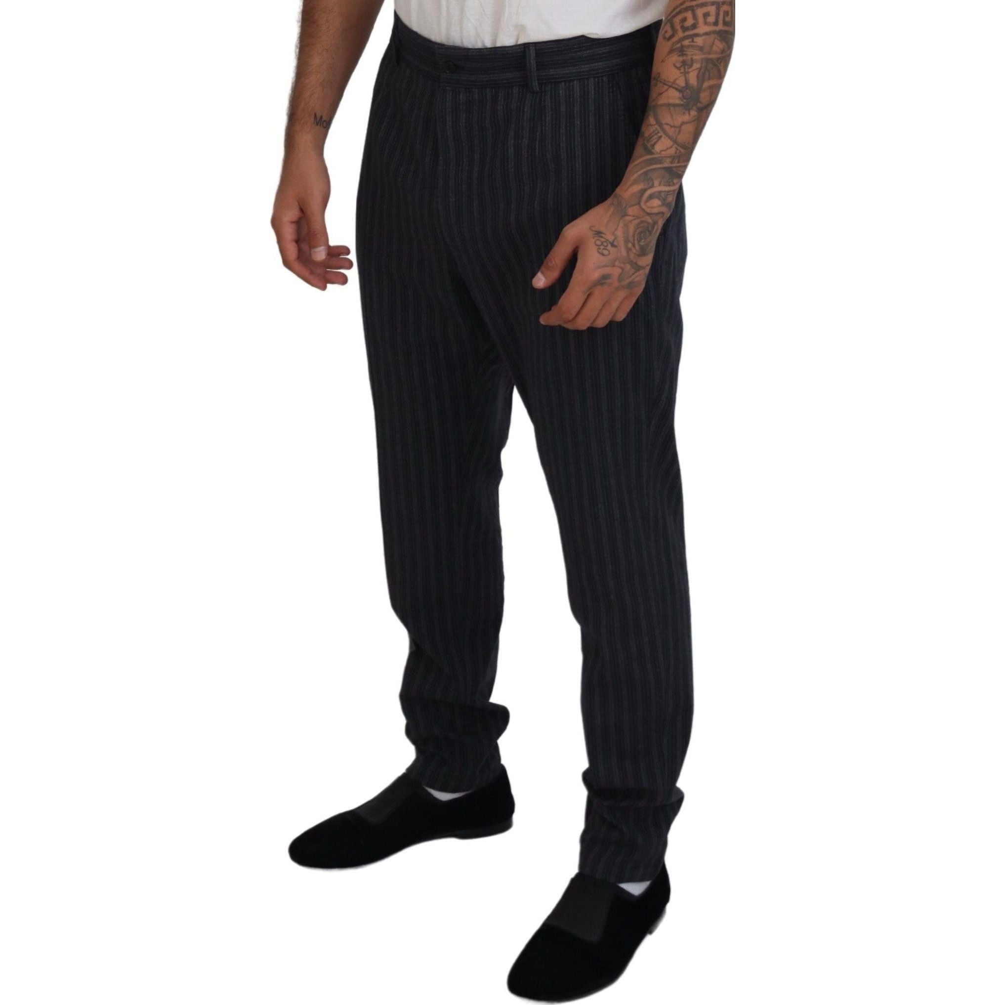 Elegant Striped Chino Dress Pants