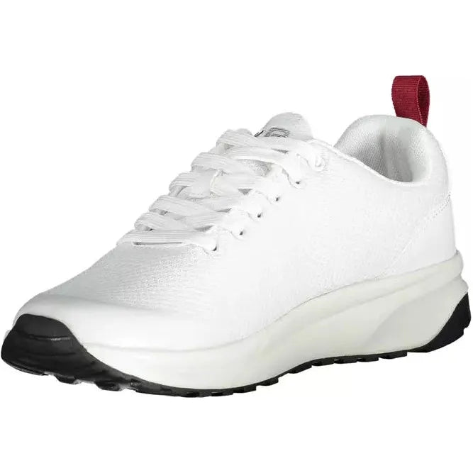 Sleek White Sports Sneakers with Contrast Accents