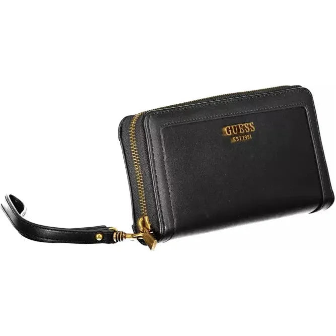 Elegant Multi-Compartment Black Wallet