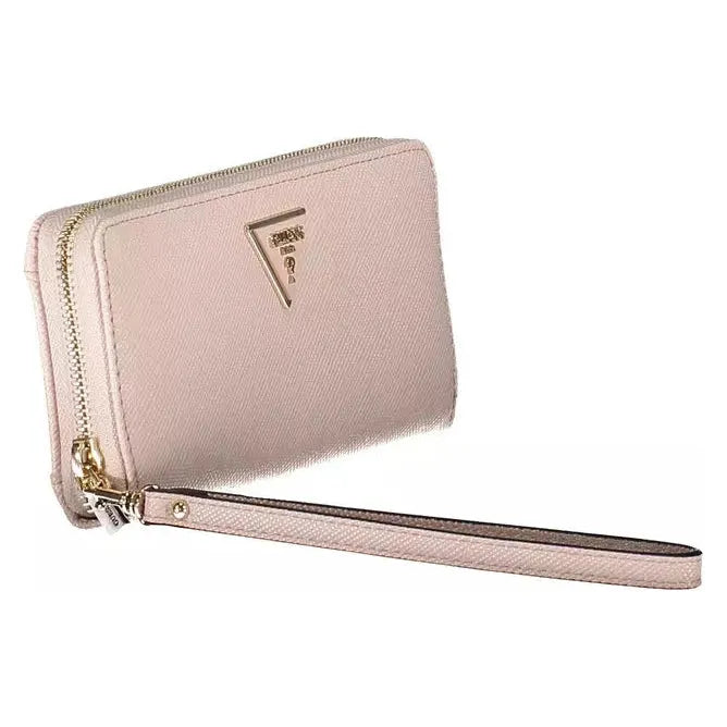 Sleek Pink Polyethylene Men's Wallet