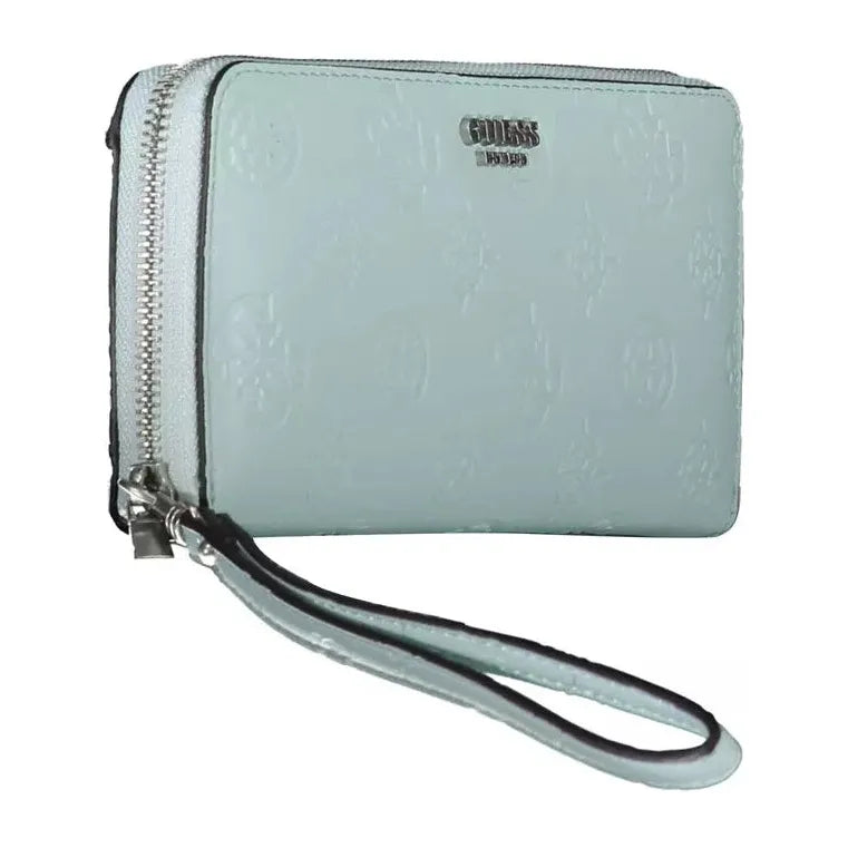 Chic Light Blue Multi-Compartment Wallet