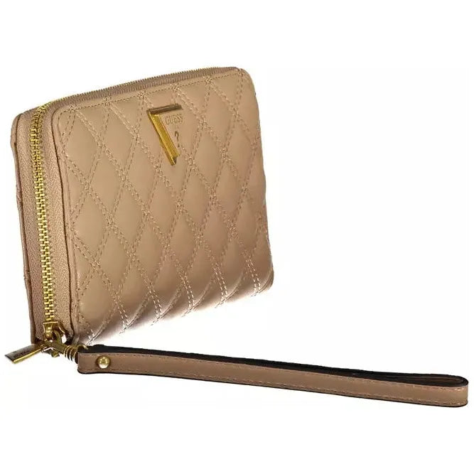 Chic Beige Multi-Compartment Wallet