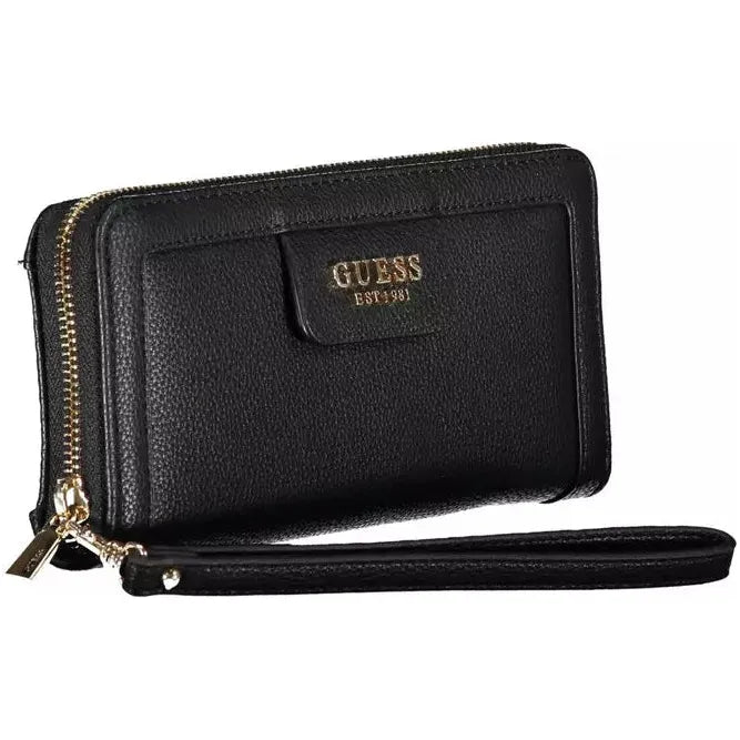 Chic Black Multi-Compartment Wallet