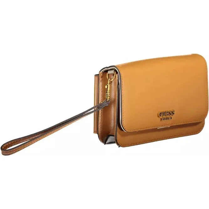 Chic Brown Tri-Fold Wallet with Phone Pocket