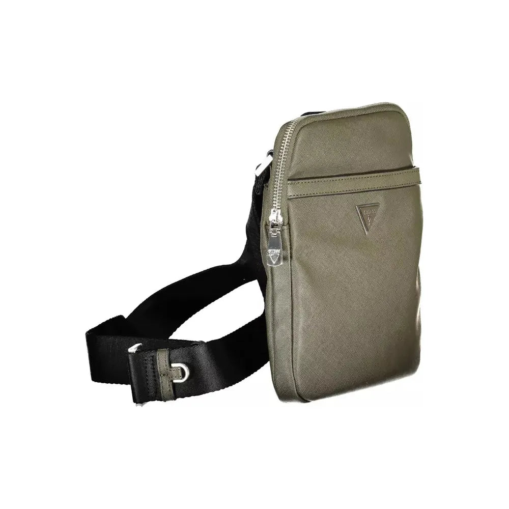 Eco-Conscious Green Shoulder Sling Satchel