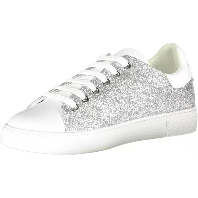 Silver Lure Sports Sneakers with Contrasting Details