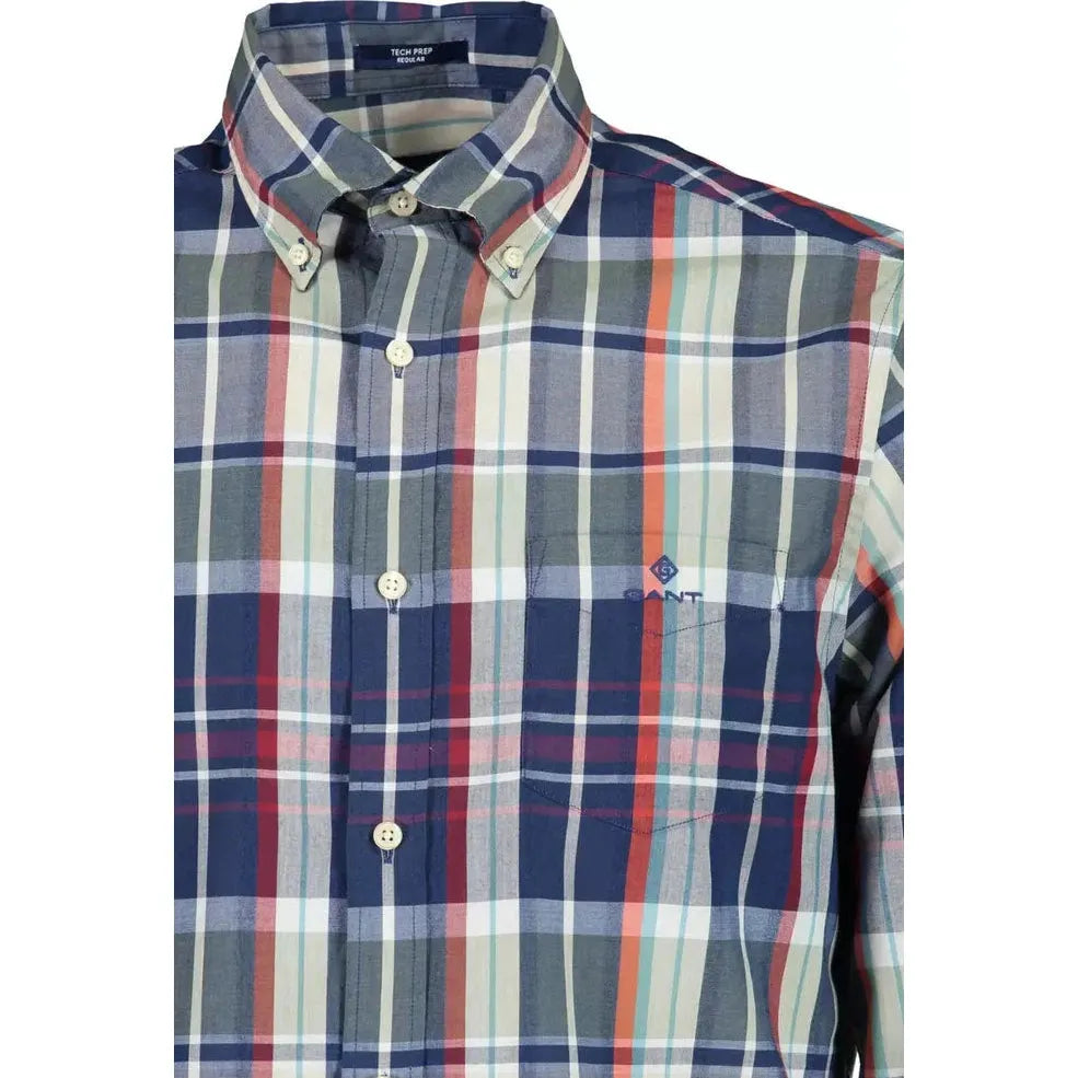 Classic Green Button-Down Men's Shirt