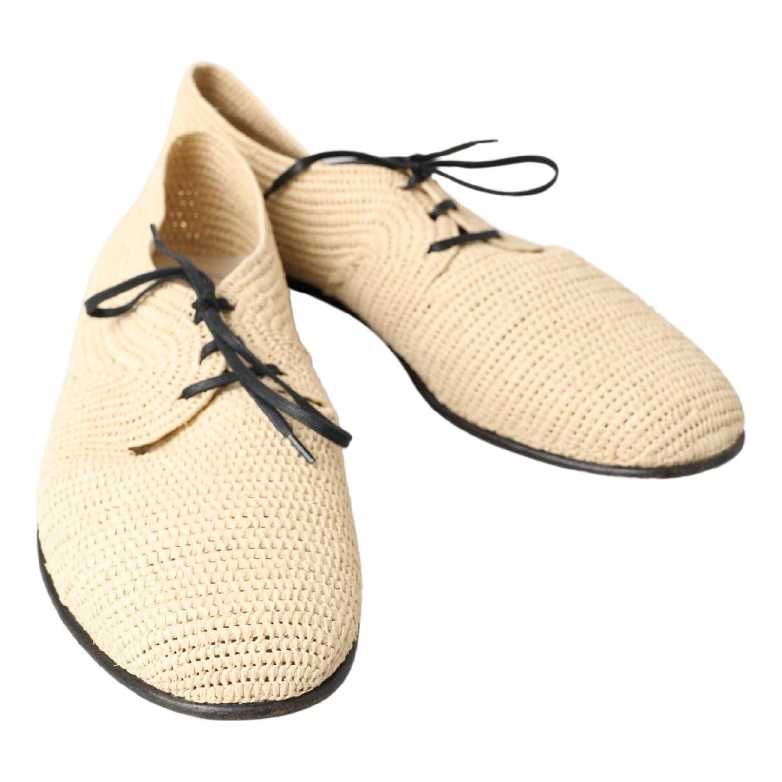 Chic Beige Derby Lace-Up Casual Men's Shoes