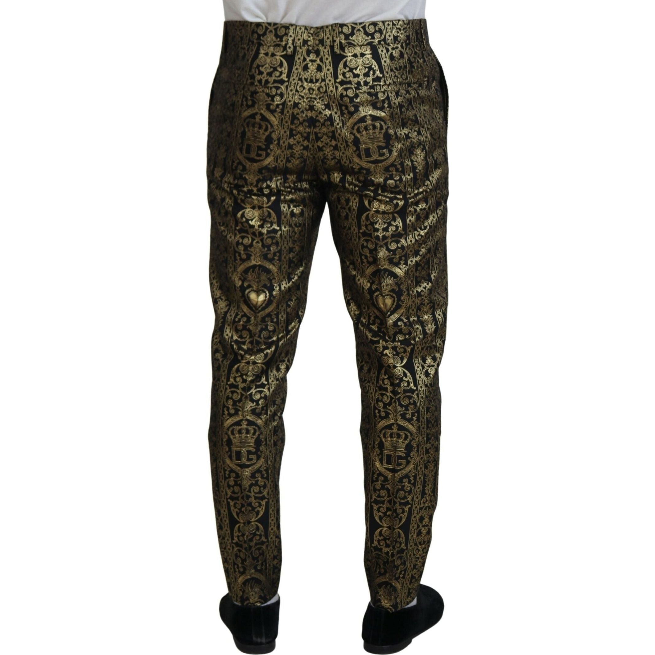 Elegant Jacquard Evening Pants