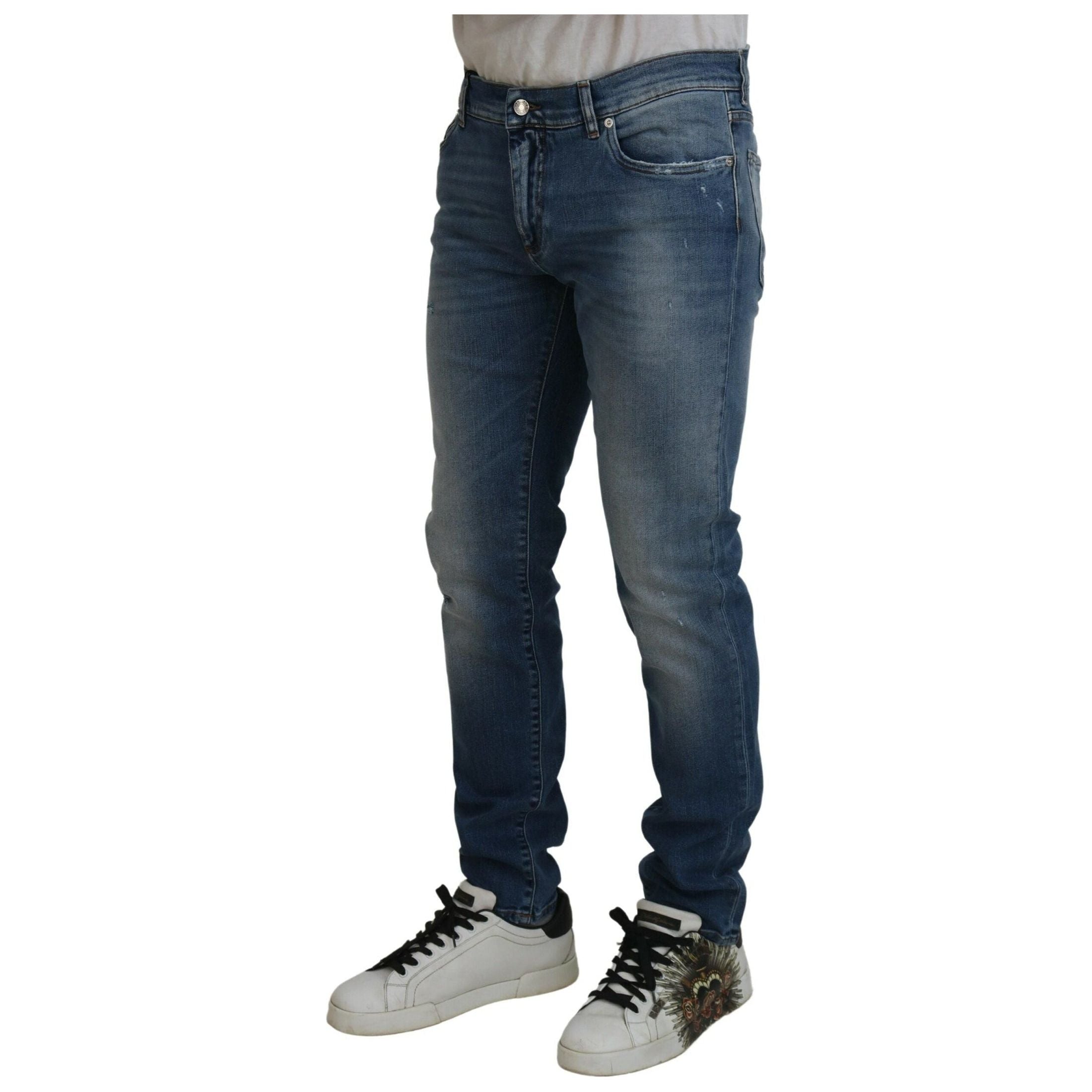 Chic Slim Fit Italian Denim Jeans