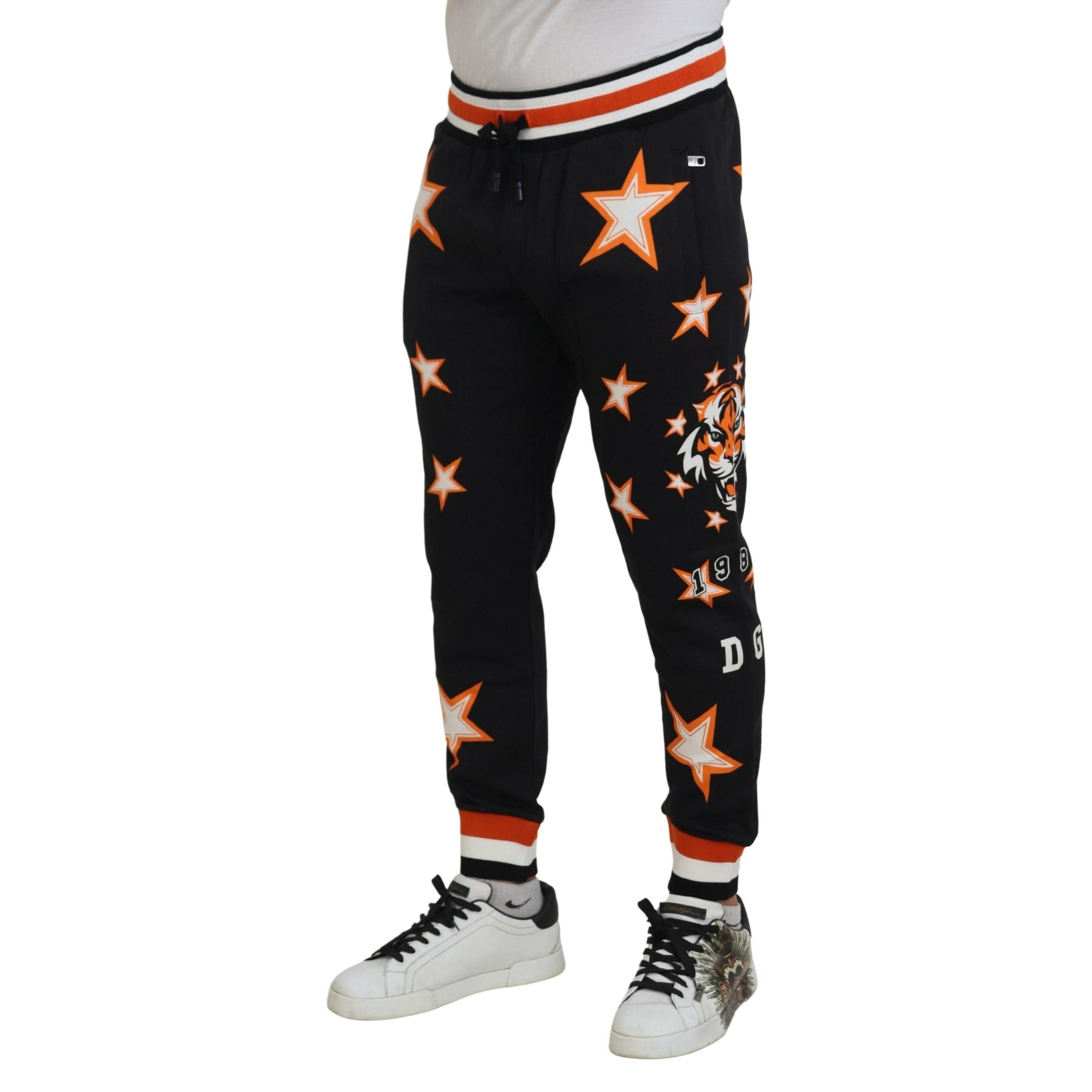 Elegant Black Star Casual Sweatpants