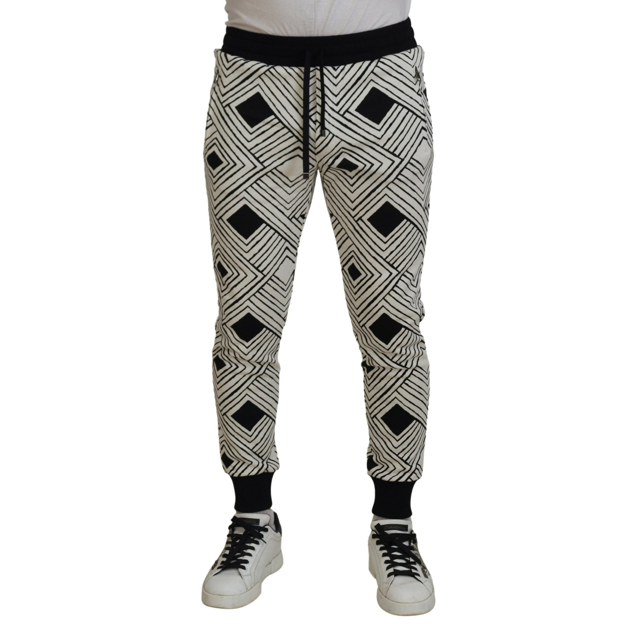 Elegant Monochrome Sport Sweatpants