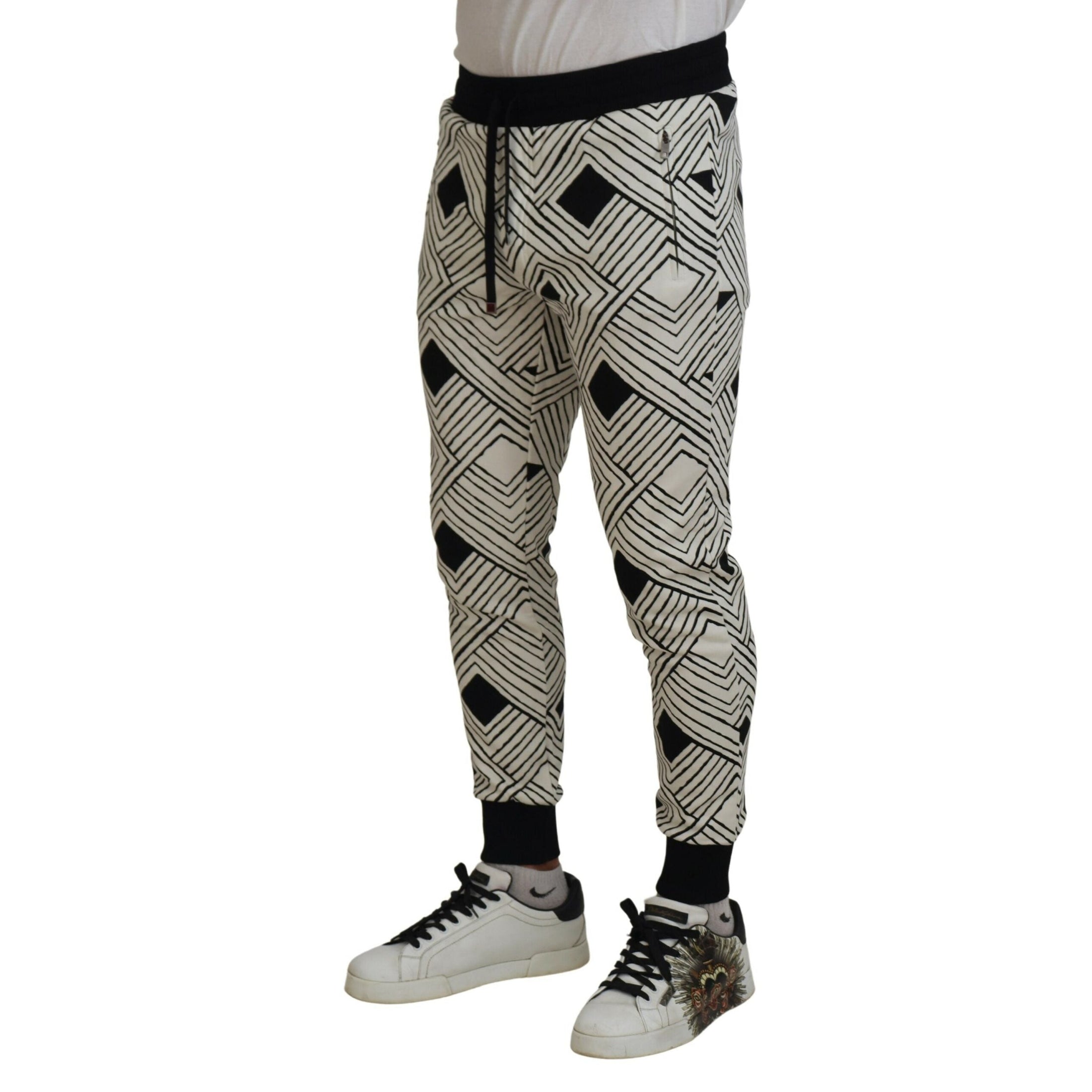 Elegant Monochrome Sport Sweatpants