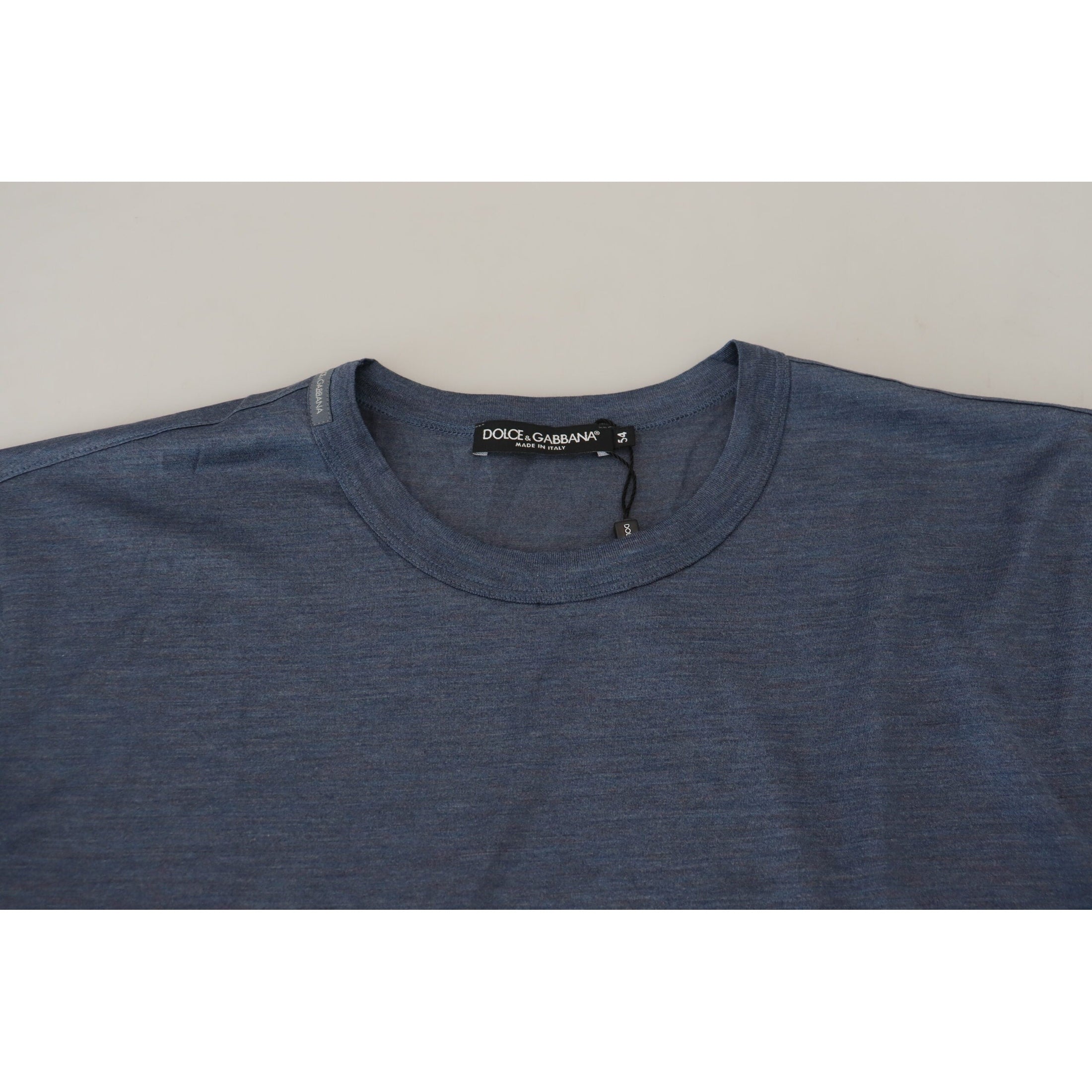 Silken Blue Crewneck Tee – A Touch of Elegance