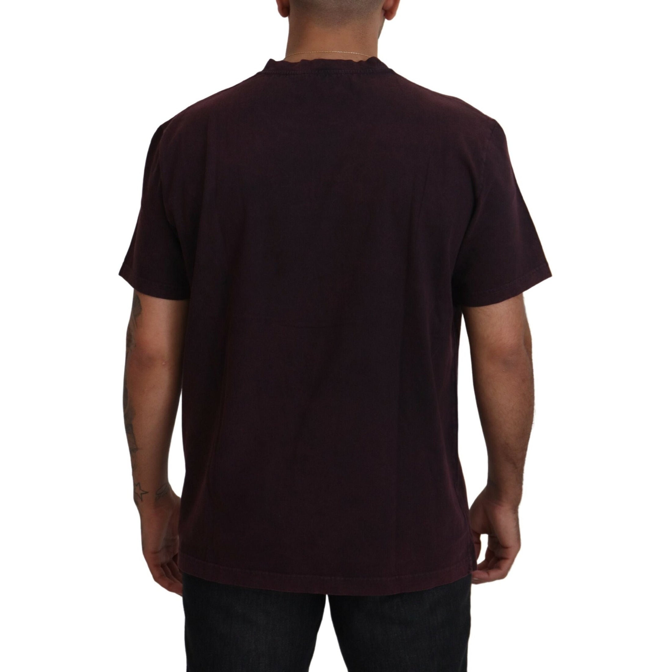 Elegant Bordeaux Crewneck Tee