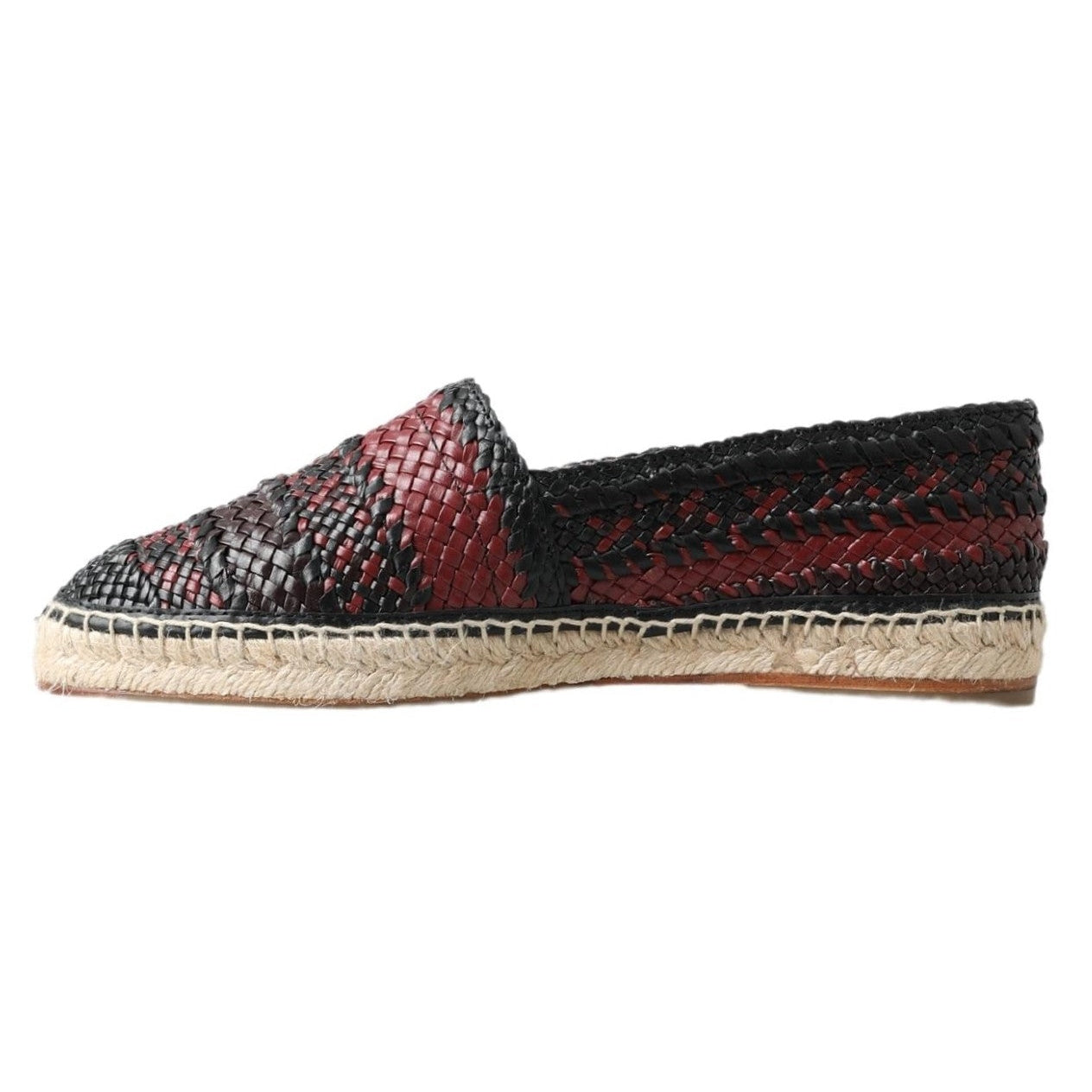 Elegant Woven Leather Espadrilles