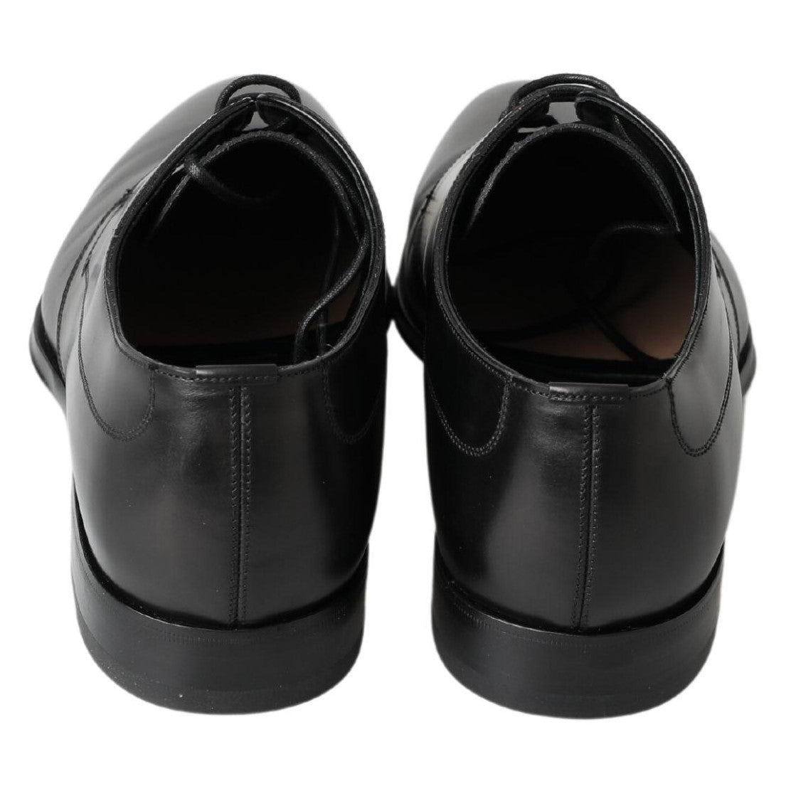 Classic Black Leather Derby Shoes