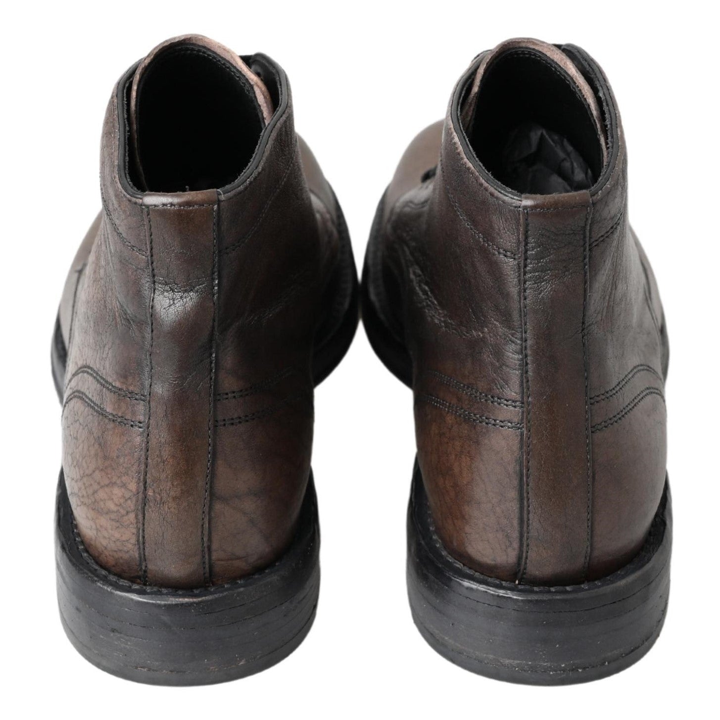 Elegant Horse Leather Lace-Up Boots