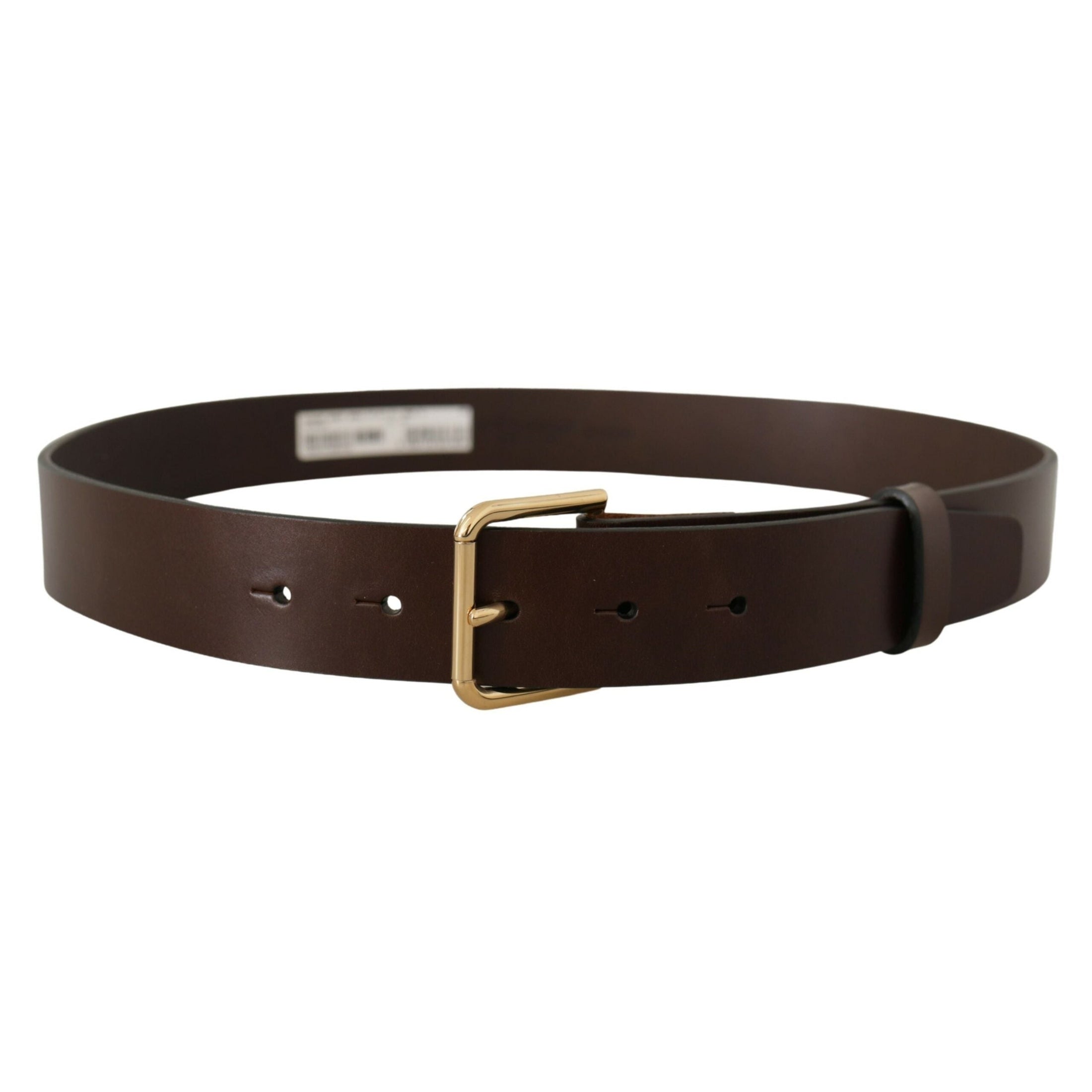 Elegant Dark Brown Leather Belt