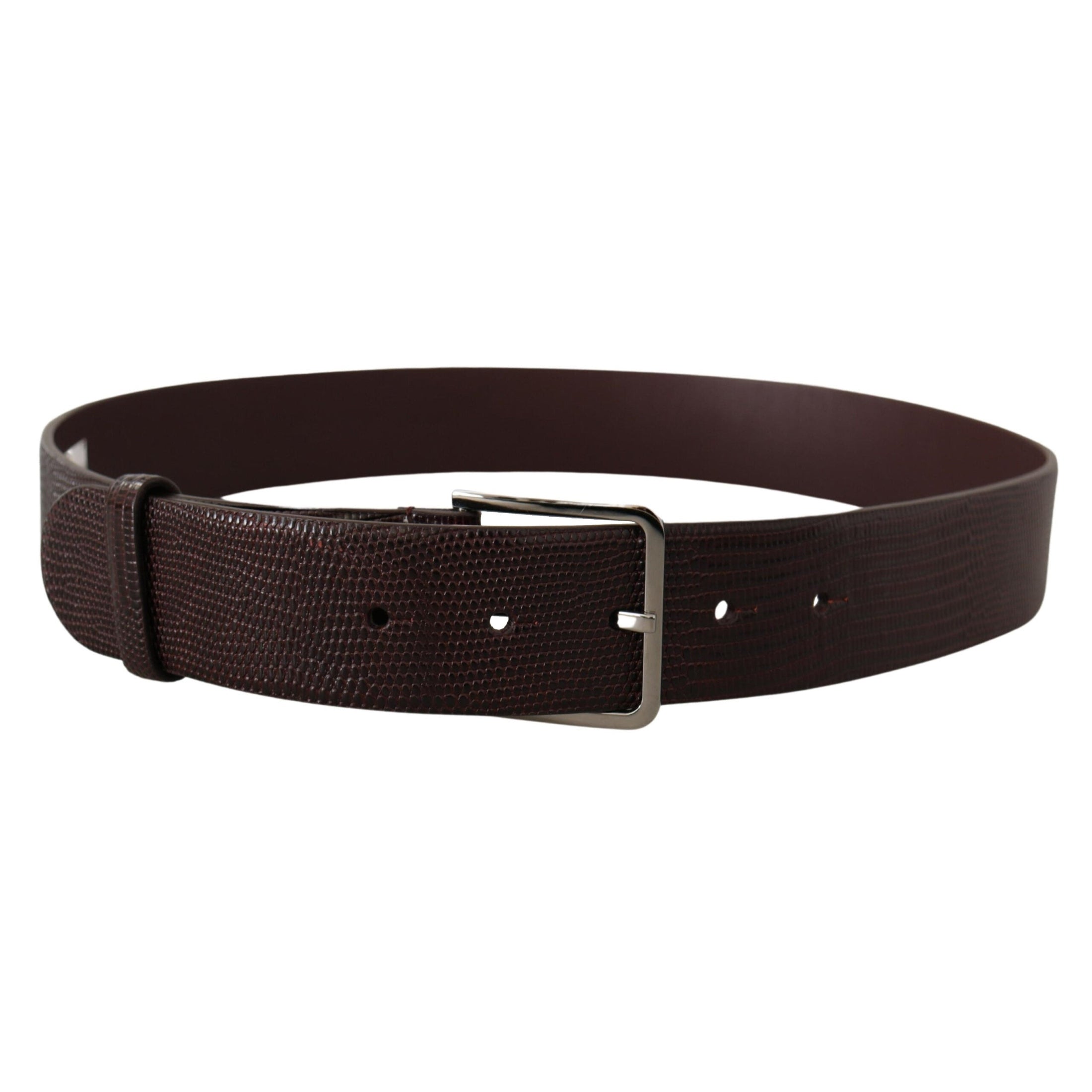 Elegant Dark Brown Leather Belt