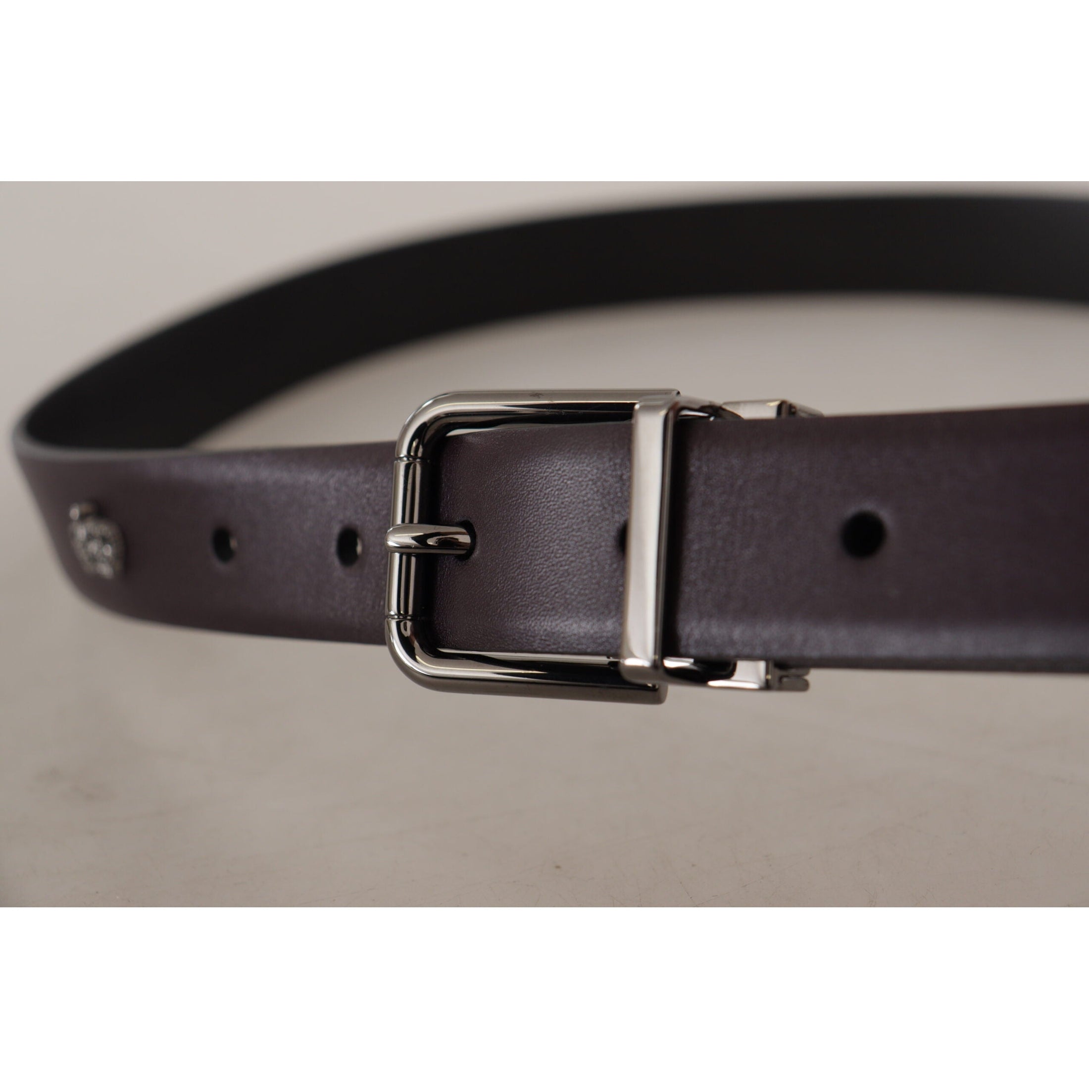 Elegant Dark Brown Leather Belt