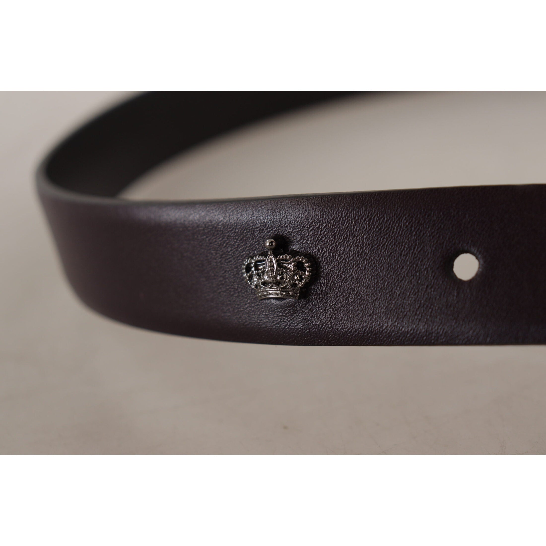 Elegant Dark Brown Leather Belt