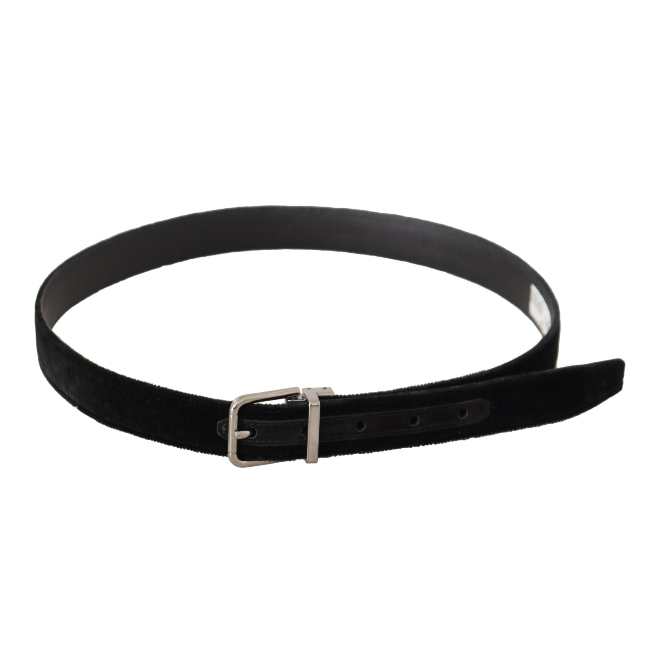 Elegant Black Velvet Designer Belt