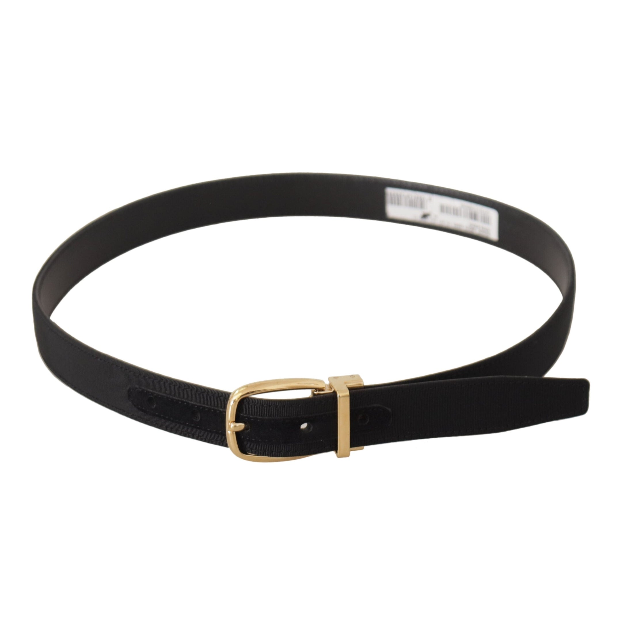 Elegant Black Leather Belt