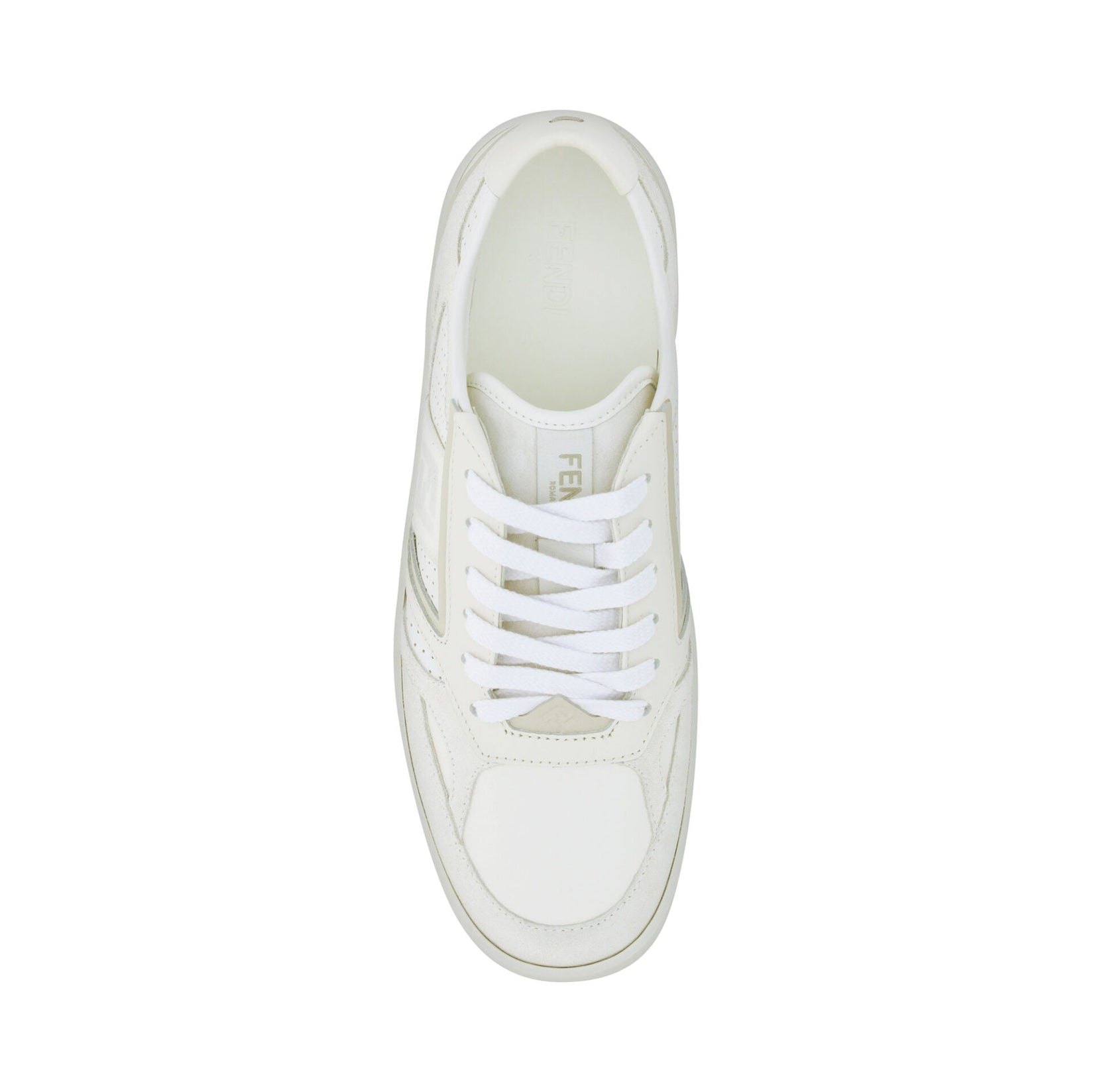 Elegant Low Top Calfskin Sneakers in White