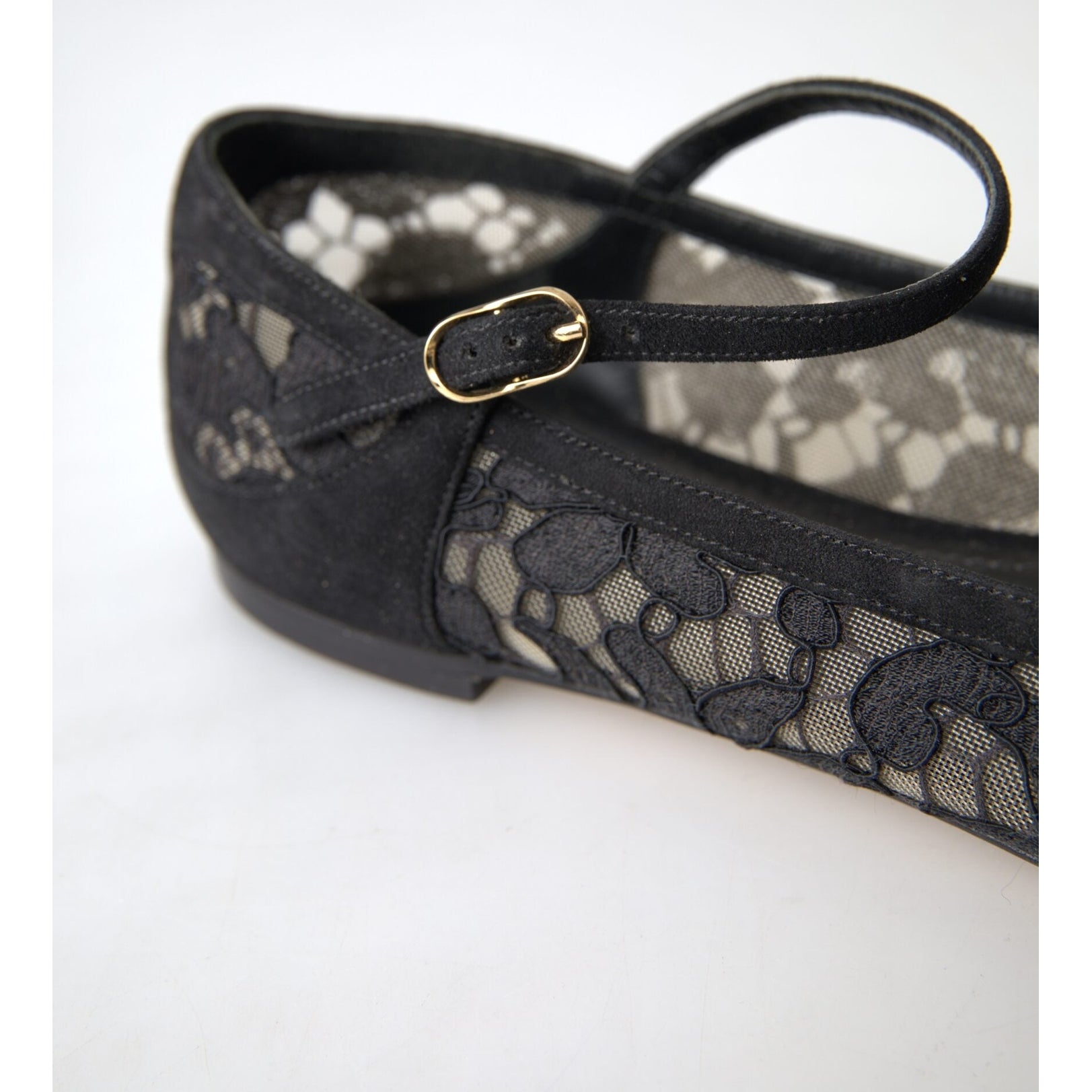 Elegant Black Lace Flats