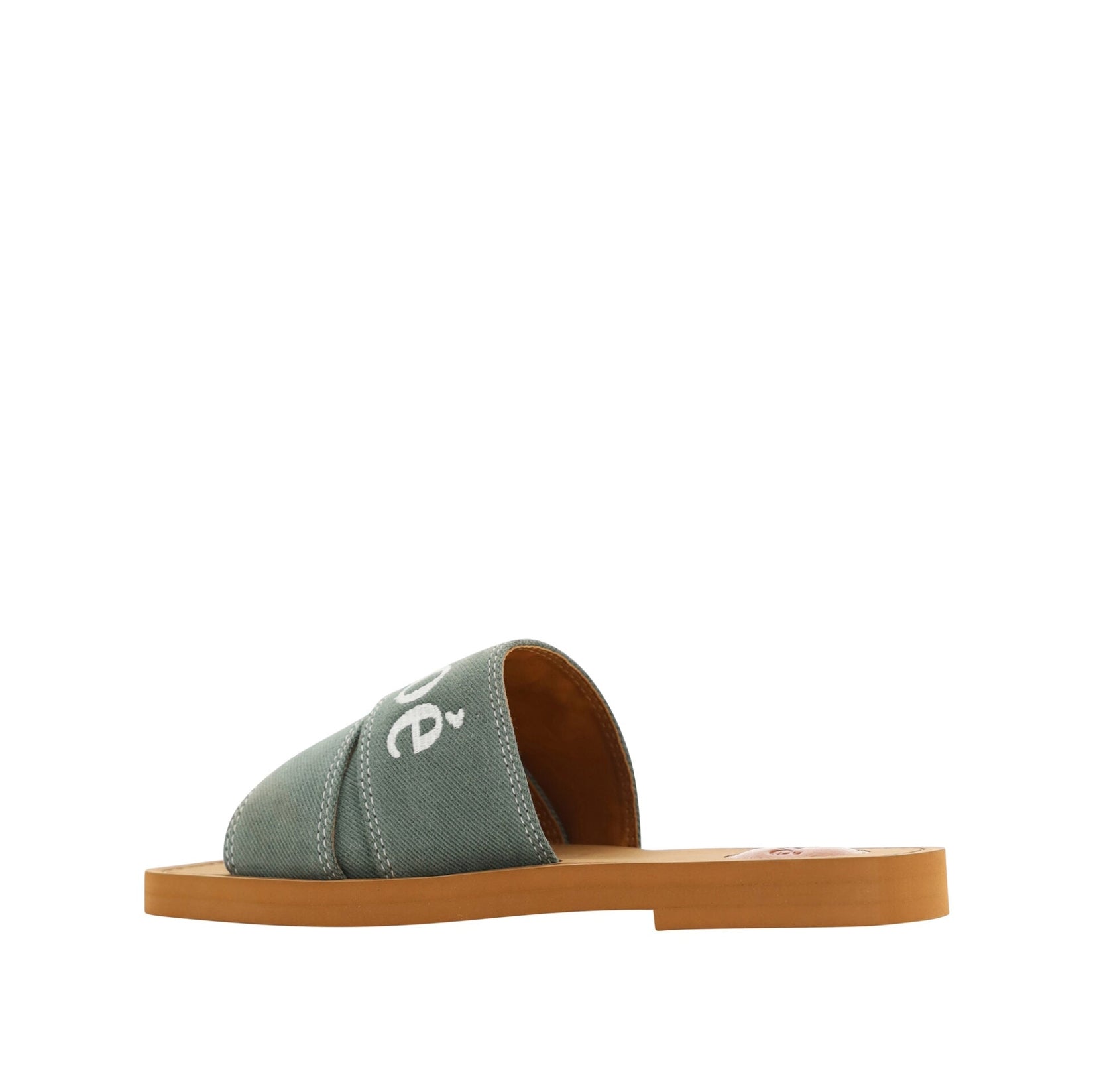 Elegant Forest Green Cotton Slides